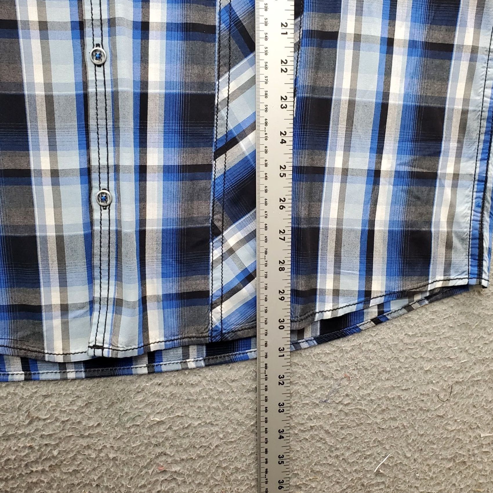 Vintage INC International Concepts Shirt Mens 2XL Multi Plaid Chest Pockets Short Sleeve Size US XXL / EU 58 / 5 - 5 Thumbnail