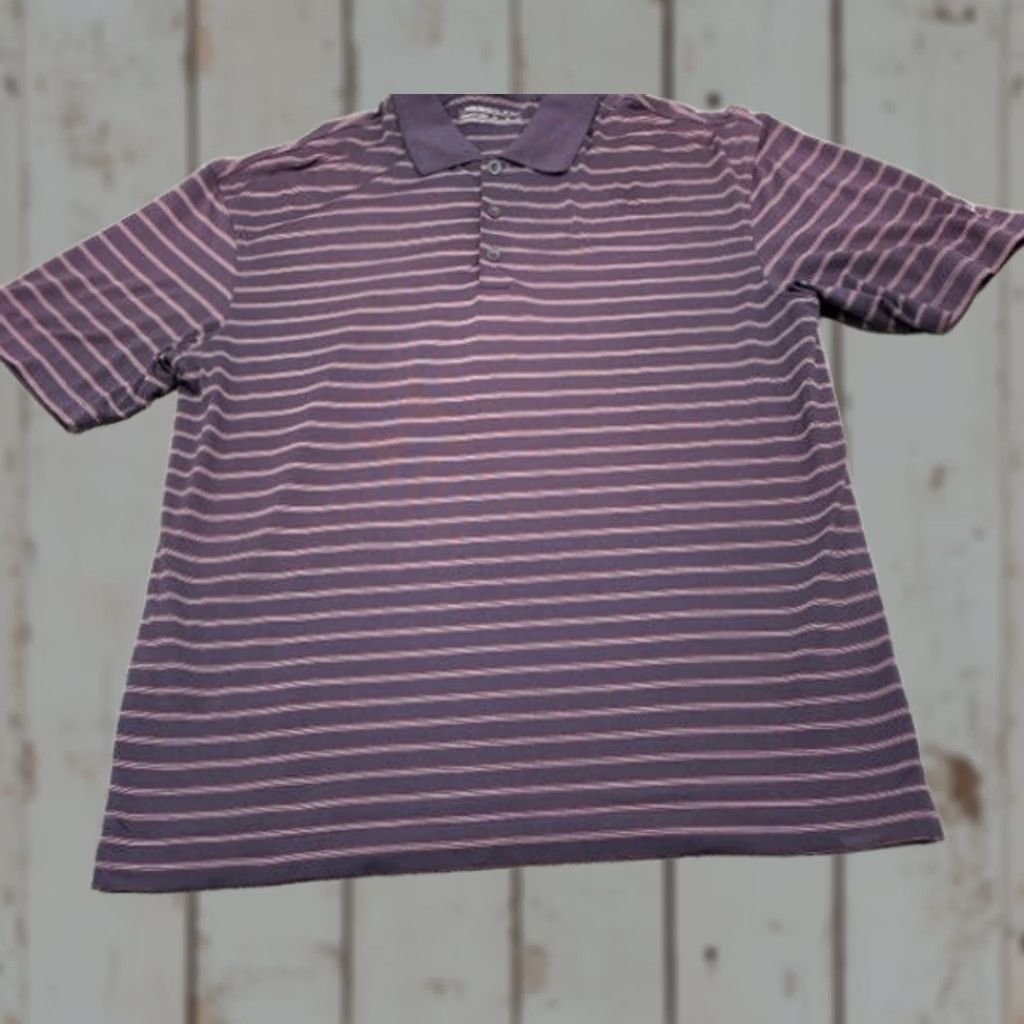 Nike Nike Dri FIT Golf Polo Shirt M Adult Multicolor Striped Short Sleeve Nike Logo 335839-511 Mens Polo Size US M / EU 48-50 / 2 - 1 Thumbnail