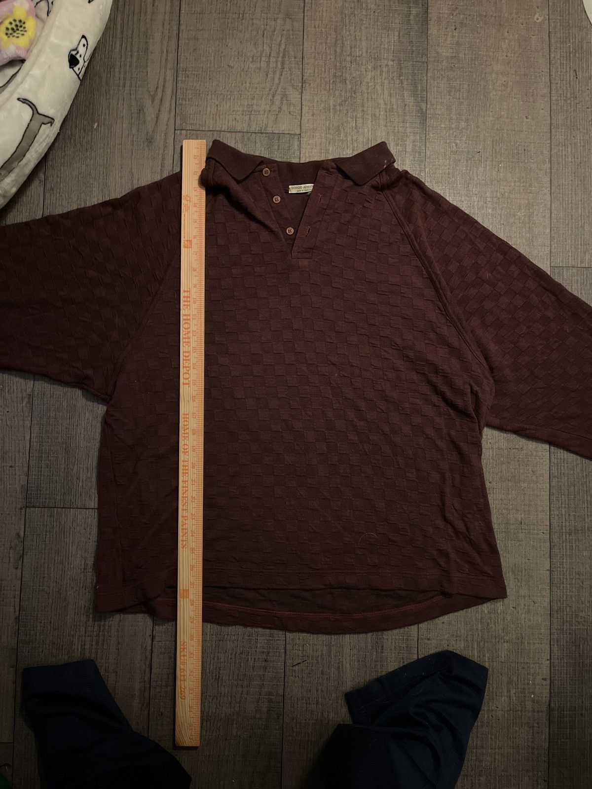 Giorgio Armani Long-Sleeved cashmere polo shirt Size US L / EU 52-54 / 3 - 2 Thumbnail