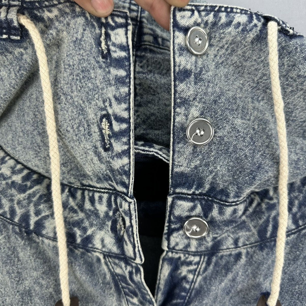 Japanese Brand × Vintage Vintage 90's Ladies Denim Jacket Hoodie by CRYX Size M / US 6-8 / IT 42-44 - 8 Thumbnail