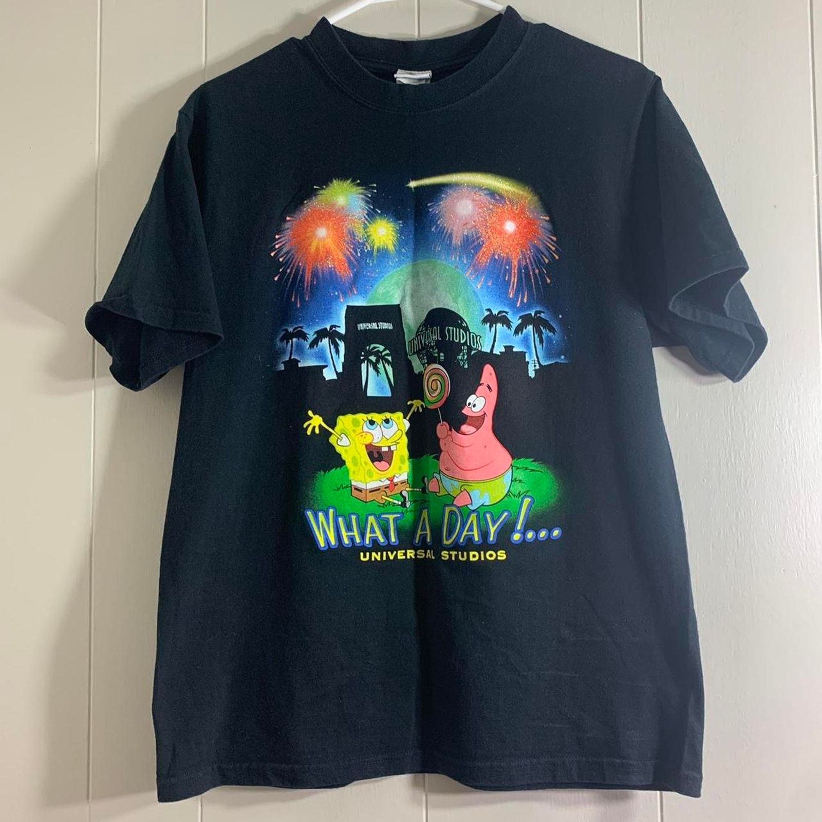 Universal Studios vintage 2000's NICKELODEON SPONGEBOB SQUAREPANTS tee shirt L Size US L / EU 52-54 / 3 - 2 Thumbnail