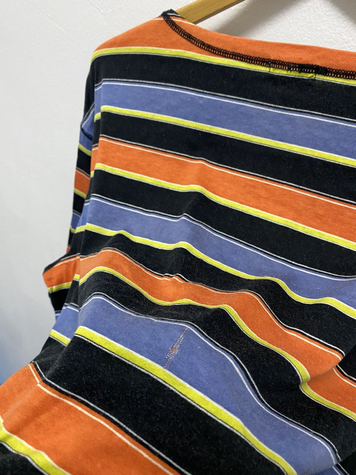 Japanese Brand Vintage Jun Men Stripe Long Sleeve Shirt Size US XL / EU 56 / 4 - 11 Thumbnail