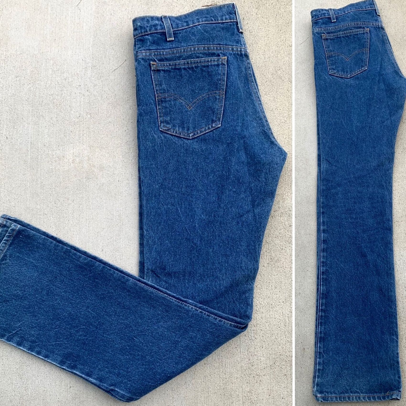 Levi's vintage Levi's 517 jeans orange tab W 33 L 36 Made in USA blue denim 5-pocket Mens jeans USA 80s 90s style Size US 33 - 4 Thumbnail