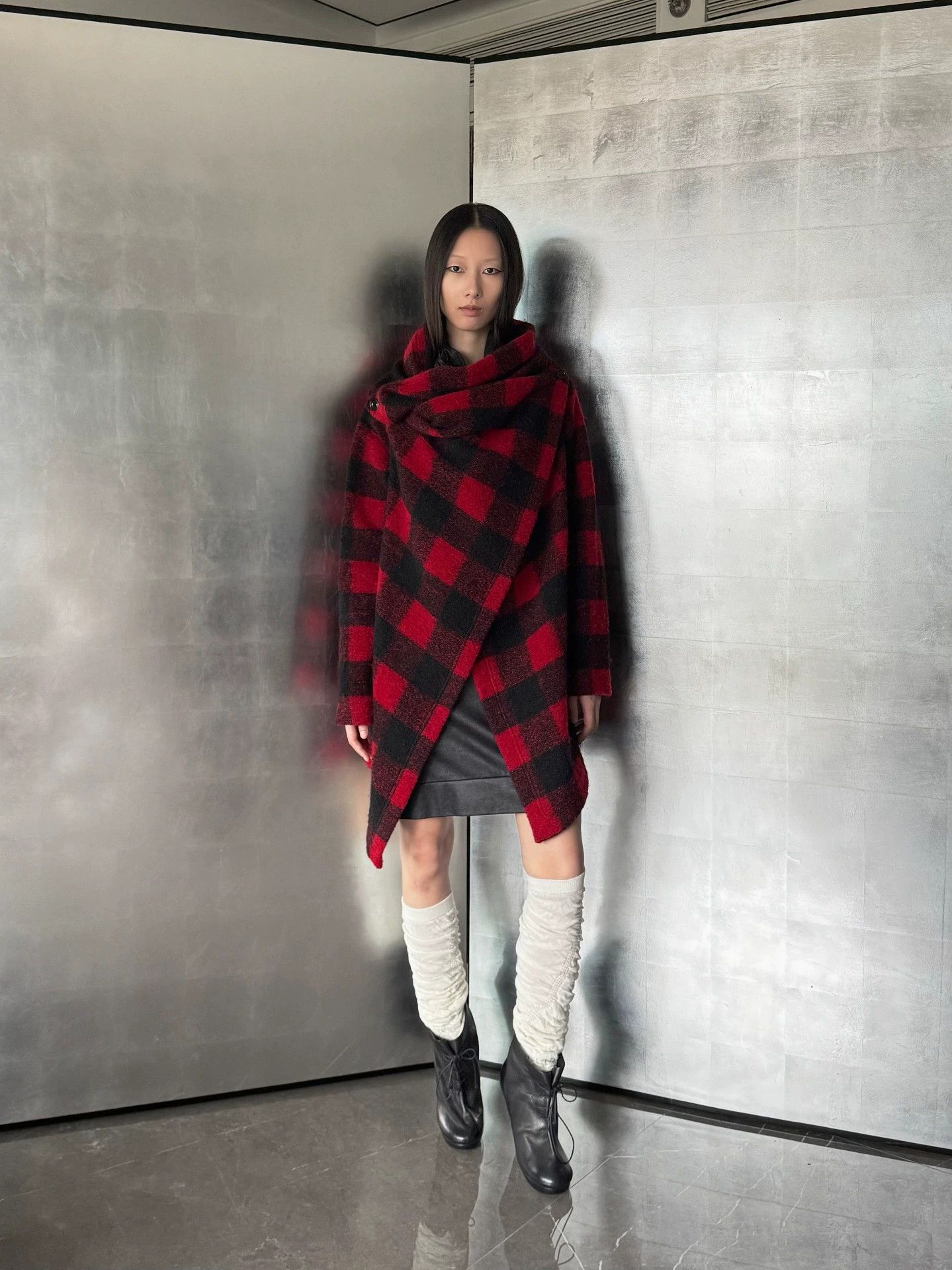 Vivienne Westwood VW Wool Check Convertible Collar Jacket Size 40 Size S / US 4 / IT 40 - 2 Thumbnail