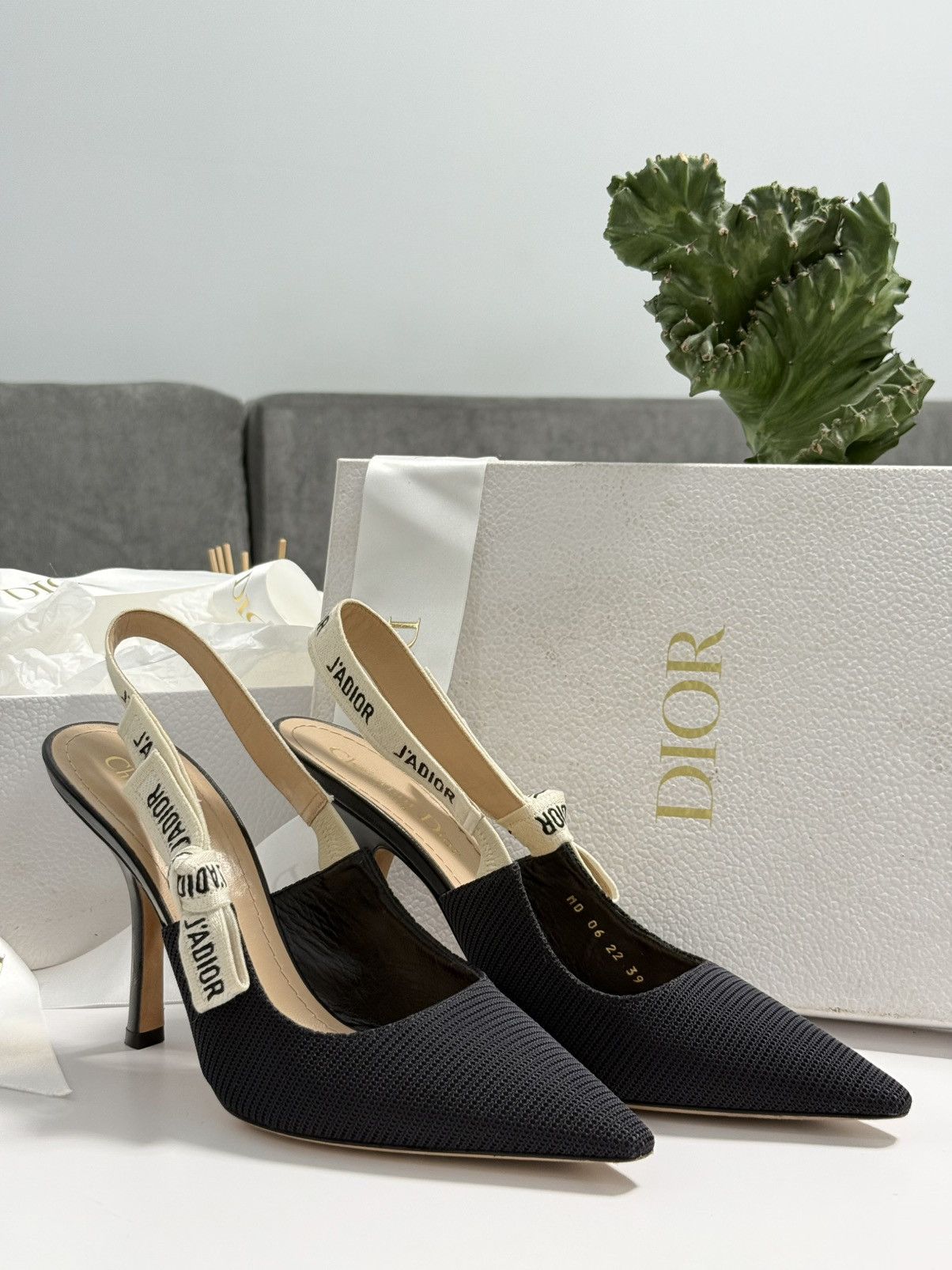 Dior Women's J'Adior Slingback Pumps Technical Fabric 100 Size US 9 / IT 39 - 5 Thumbnail