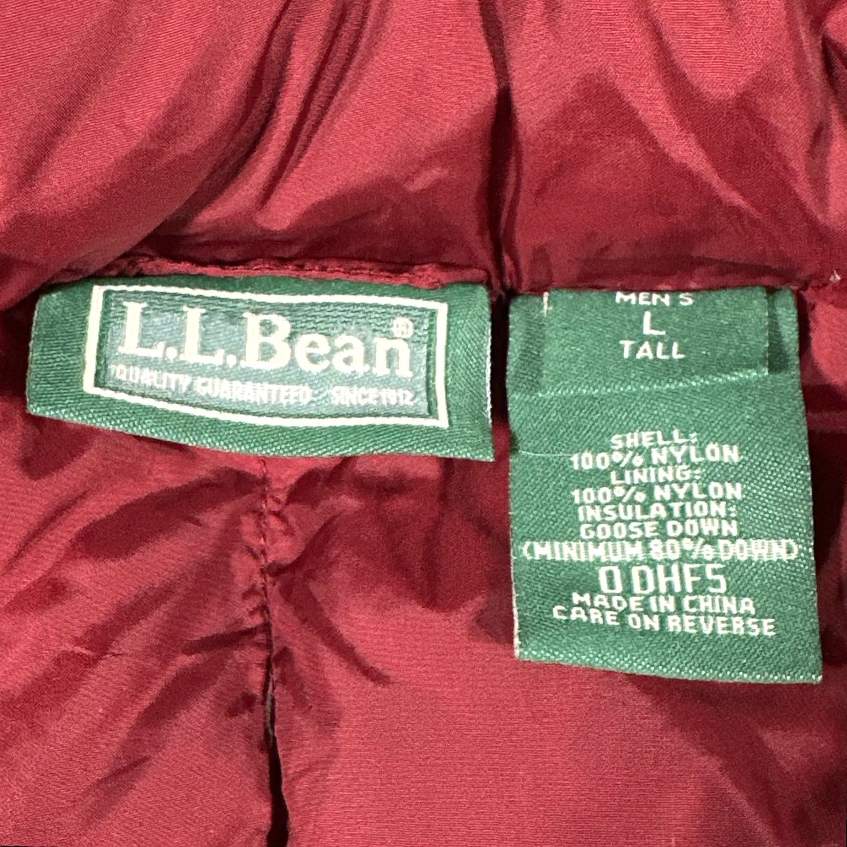 Vintage LL Bean Down Puffer Vest Mens LT Red Snap-Front Fleece-Lined Pockets Quilted Nylon Insulated Outdoor Mens Size US L / EU 52-54 / 3 - 2 Thumbnail