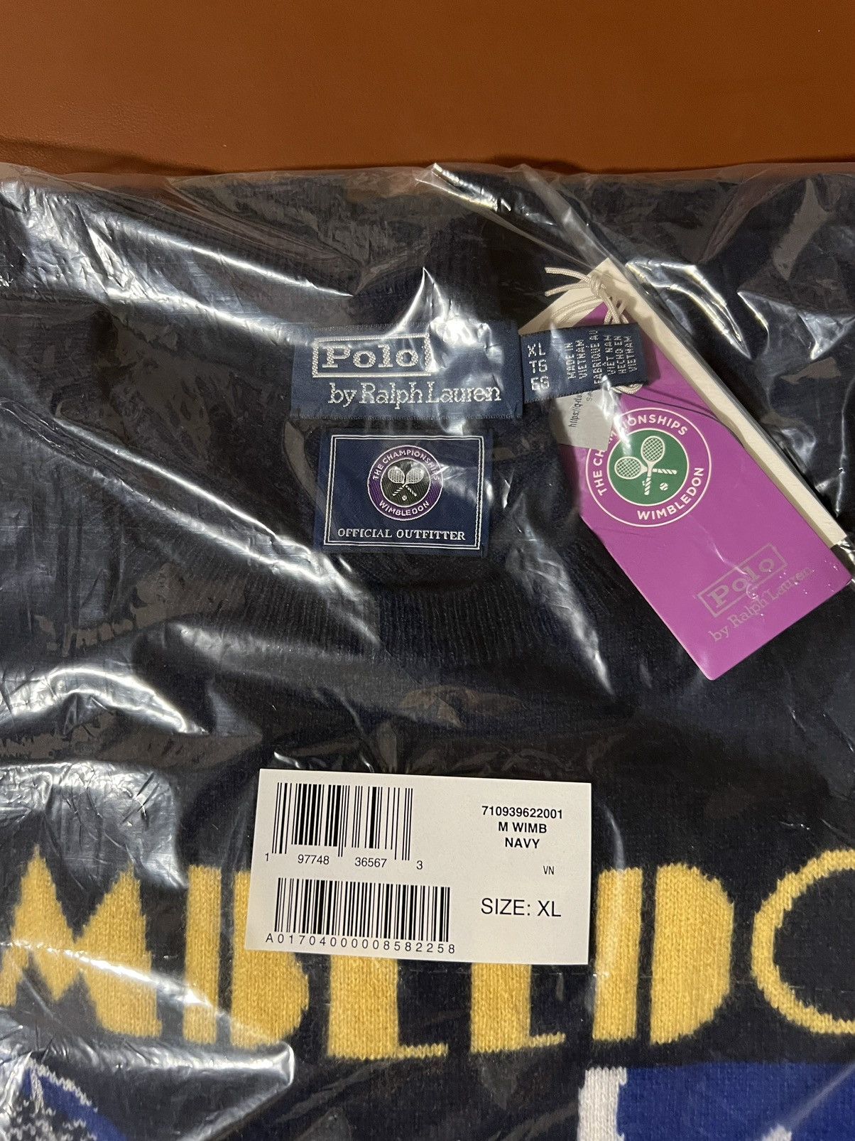 Polo Ralph Lauren Polo Ralph Lauren Wimbledon Cashmere Graphic Sweater Navy XL Size US XL / EU 56 / 4 - 8 Thumbnail