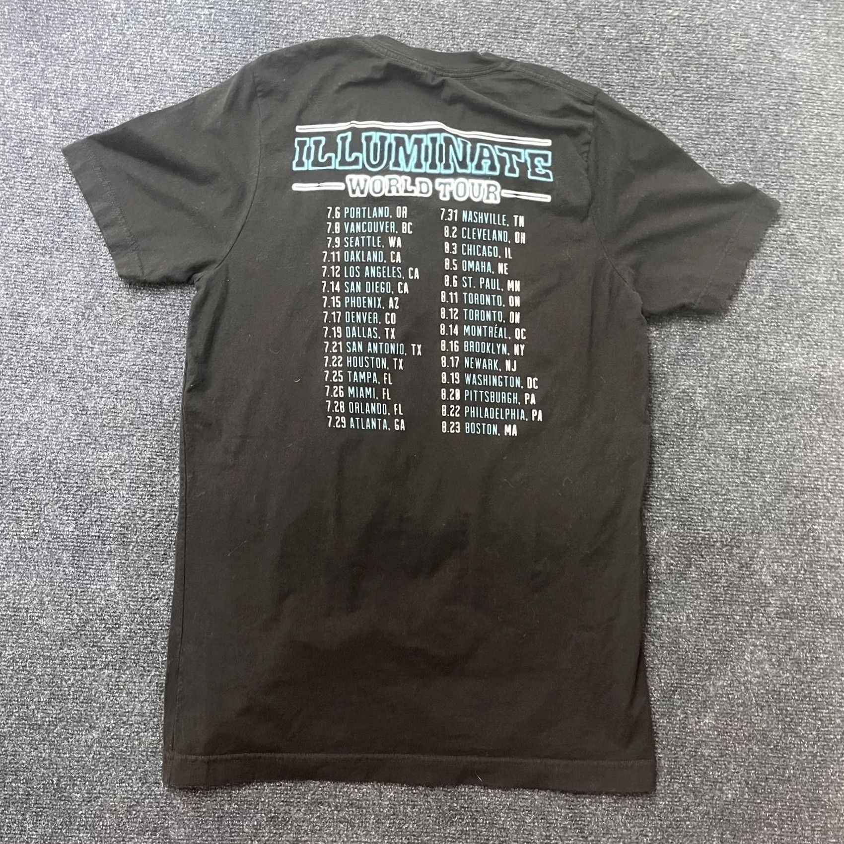 Vintage Shawn Mendes Illuminate World Tour Shirt Mens Small Black Concert Tee T-Shirt Size US S / EU 44-46 / 1 - 5 Thumbnail