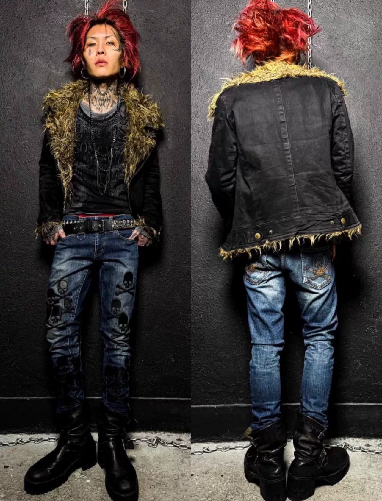ジャケット・アウター archive TORNADO MART Coated Fur Jacket Tornado Mart Tornado Mart Archive Fur Trim Jacket | Grailed