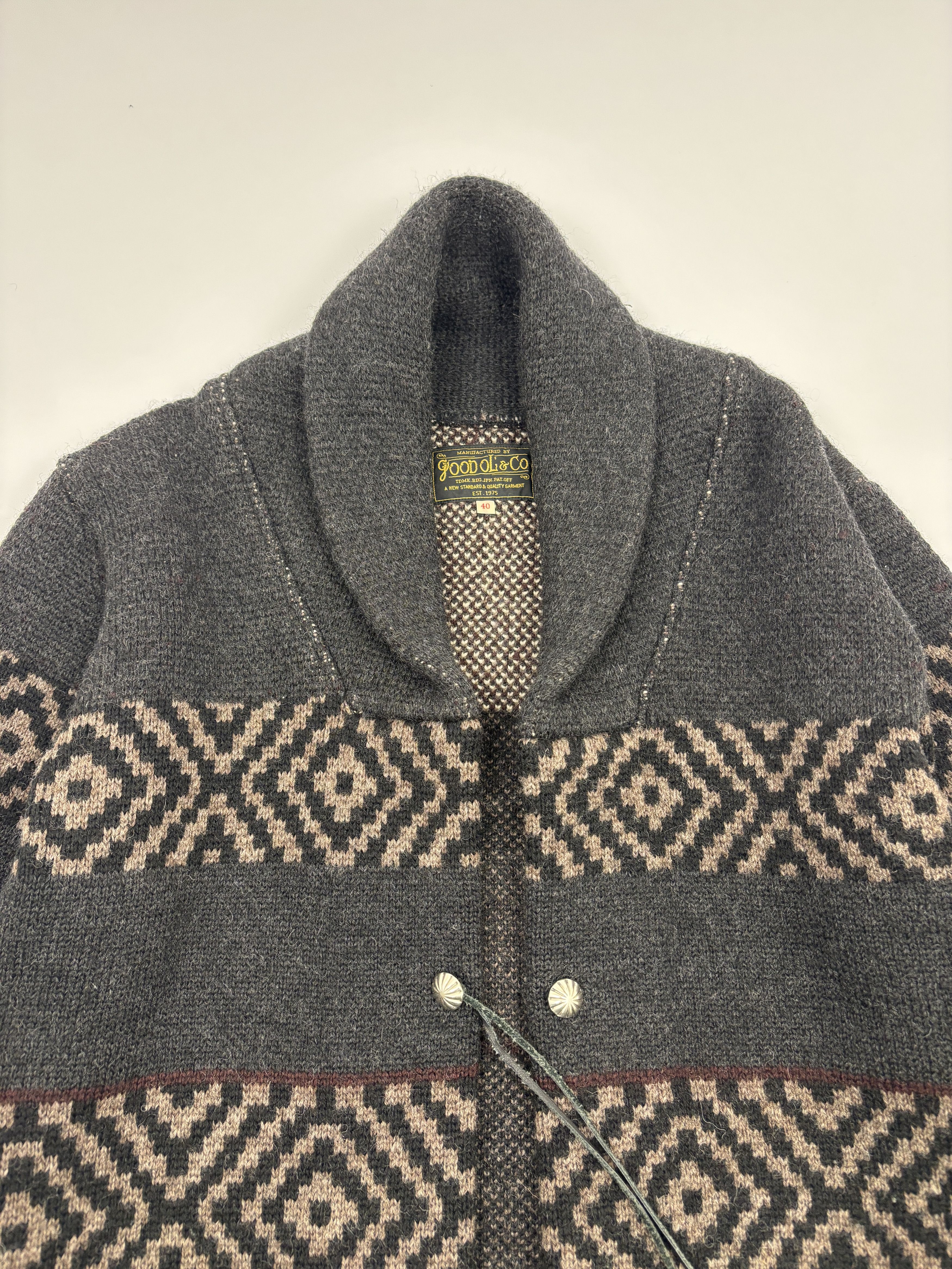 Japanese Brand Good Ol’ Cowichan Cardigan Size US M / EU 48-50 / 2 - 4 Thumbnail