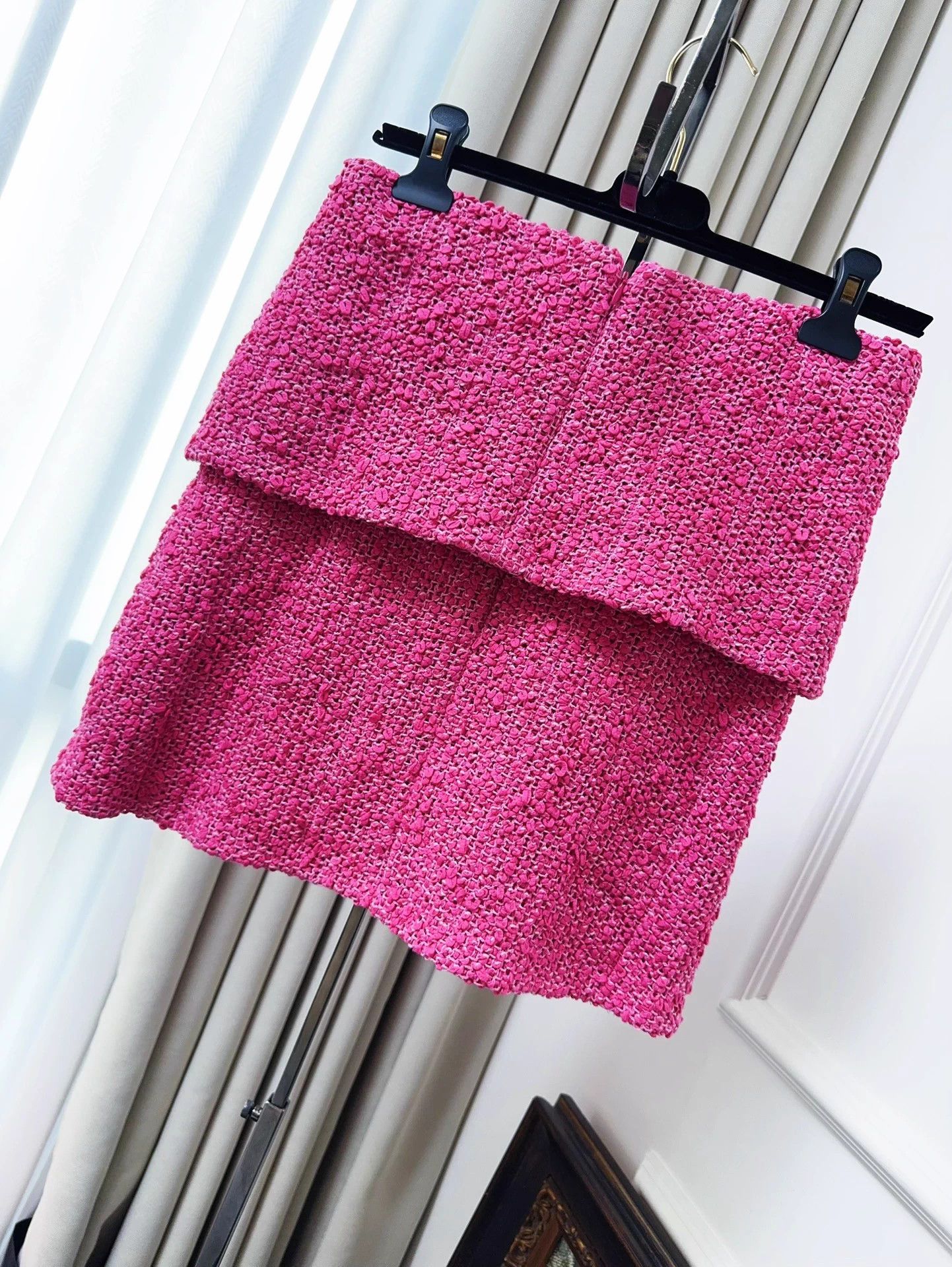 Chanel Chanel 21C Blush Pink Tweed Mini Skirt 34 New Size 25" / US 0 / IT 36 - 8 Thumbnail
