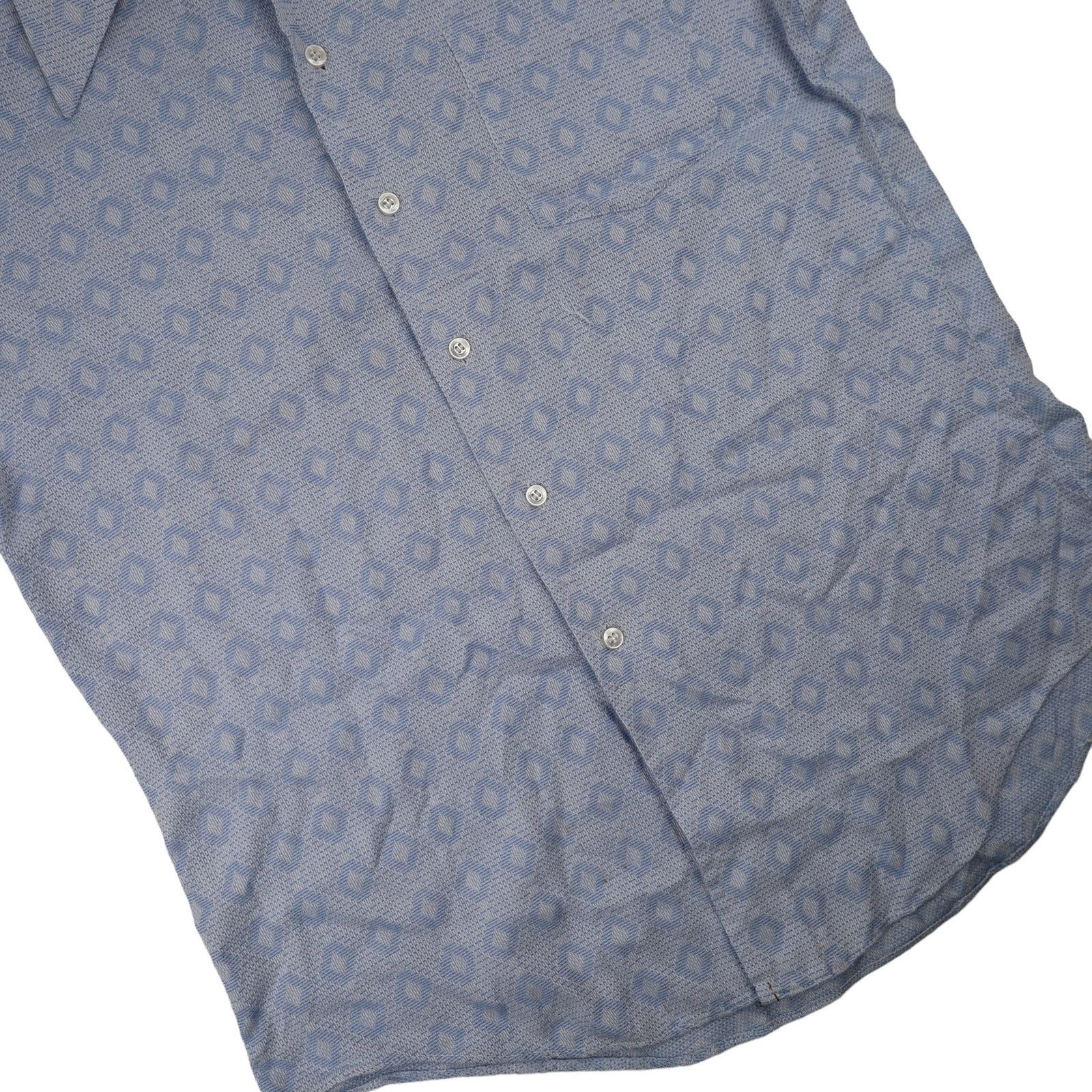 Vintage Vintage Manhattan Posh Allover Design Button Down Shirt Size US L / EU 52-54 / 3 - 3 Thumbnail