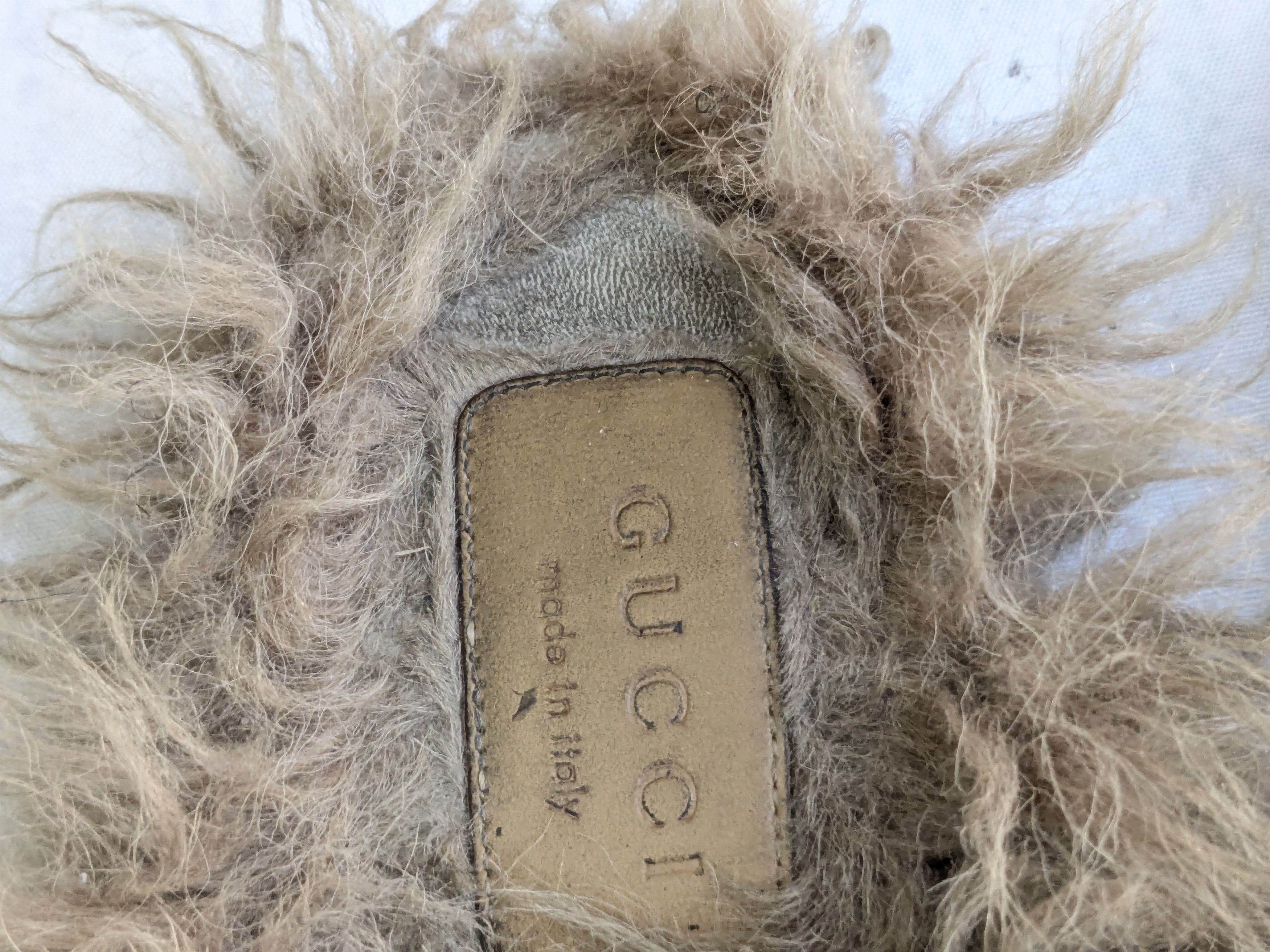 Gucci Gucci Princetown Horsebit Loafers Navy Blue Red Fur 7 40 Size US 7 / EU 40 - 7 Thumbnail