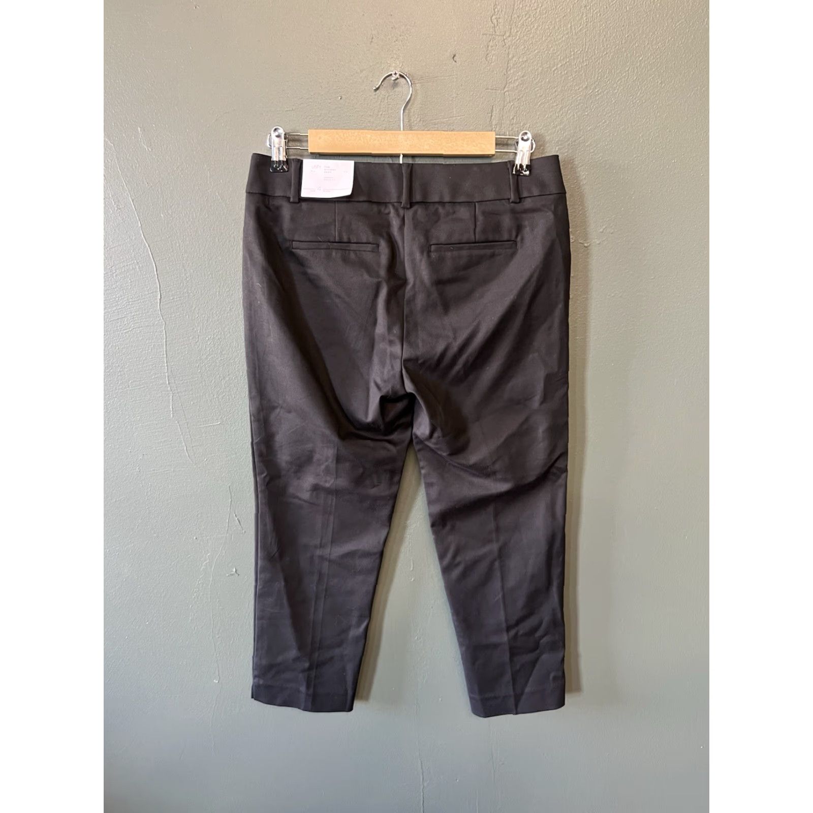 Loft LOFT Slim Pants Black Crop Dress Pants Size 4 Petites The Riviera Marisa Fit Womens Size 27" / US 4 / IT 40 - 2 Thumbnail