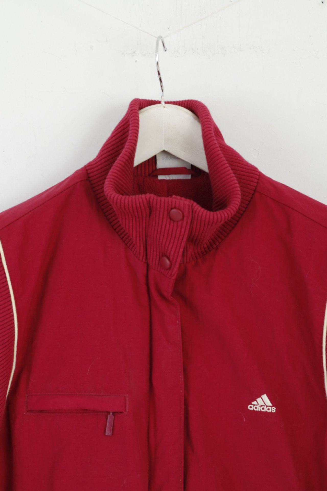 Adidas Adidas Women 18 L Jacket Maroon Padded 7748 Size L / US 10 / IT 46 - 3 Thumbnail