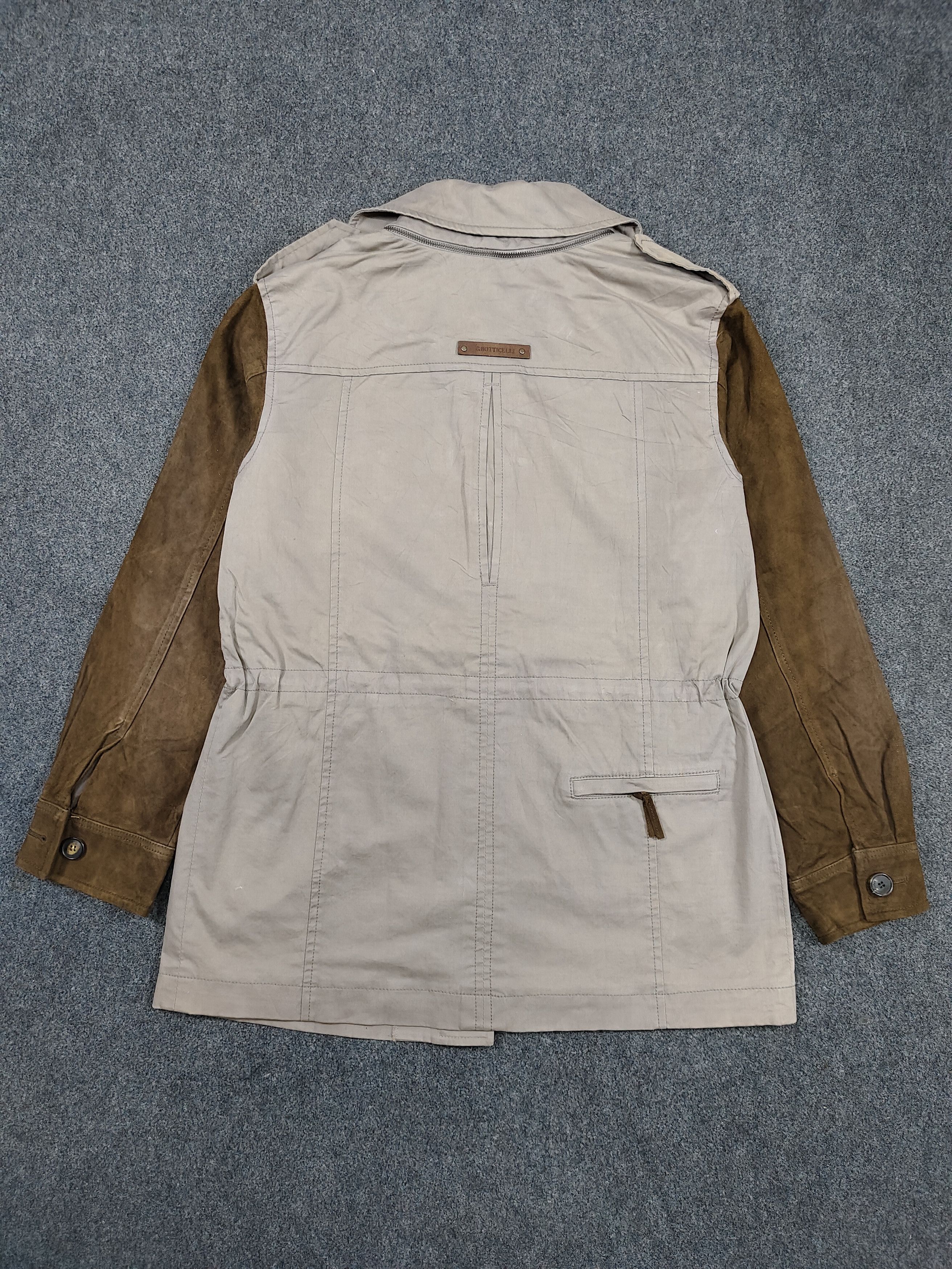 Seditionaries 00s G.Botticelli- Suede Sleeve Safari Style Utility Jacket Size M / US 6-8 / IT 42-44 - 5 Thumbnail