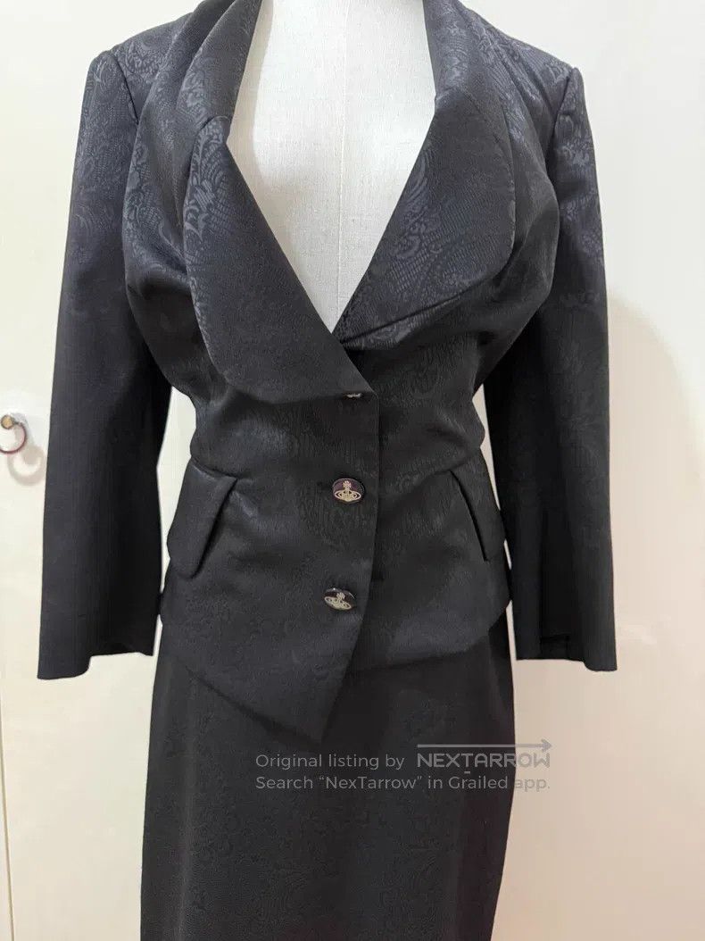 Vivienne Westwood Vivienne Westwood Black Asymmetrical Skirt Suit with Hidde Size S / US 4 / IT 40 - 5 Thumbnail