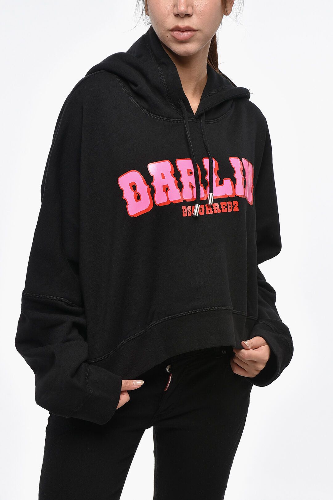 Dsquared2 Solid Hoodie ONION with Contrast Print Size XXS / US 00 / IT 34 - 1 Thumbnail