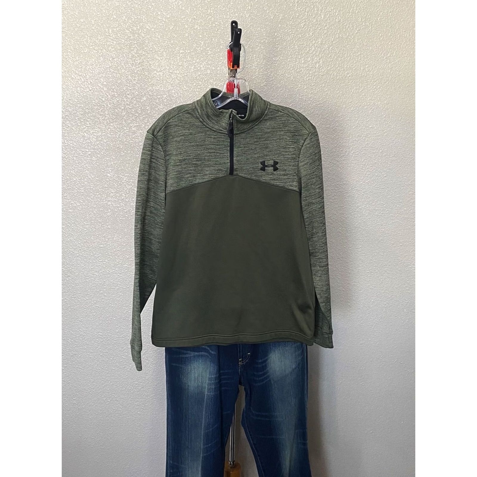 Under Armour Under Armour Sweater Small S Green Zippered Multicolor Mens Size US S / EU 44-46 / 1 - 2 Thumbnail