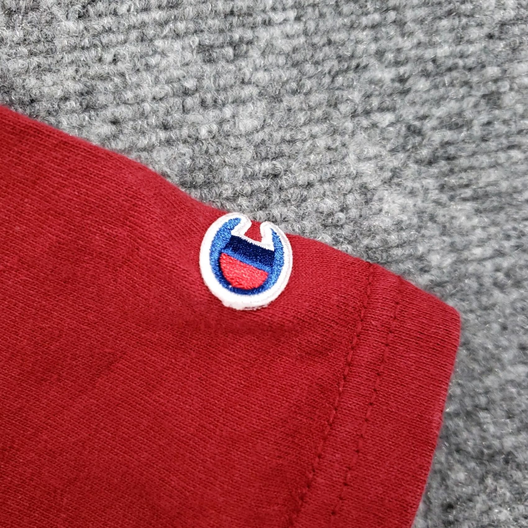 Champion Champion Red T Shirt Mens S Small Short Sleeves Crew Neck Spellout Pullover Tee Size US S / EU 44-46 / 1 - 6 Thumbnail