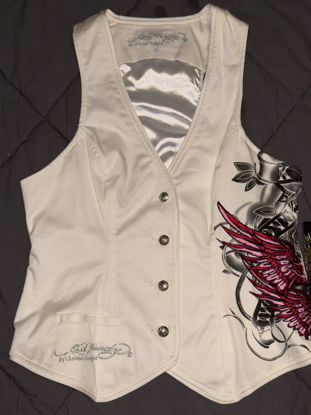 Ed Hardy christian audigier Ed hardy embroidered vest NWT Size M / US 6-8 / IT 42-44 - 1 Thumbnail