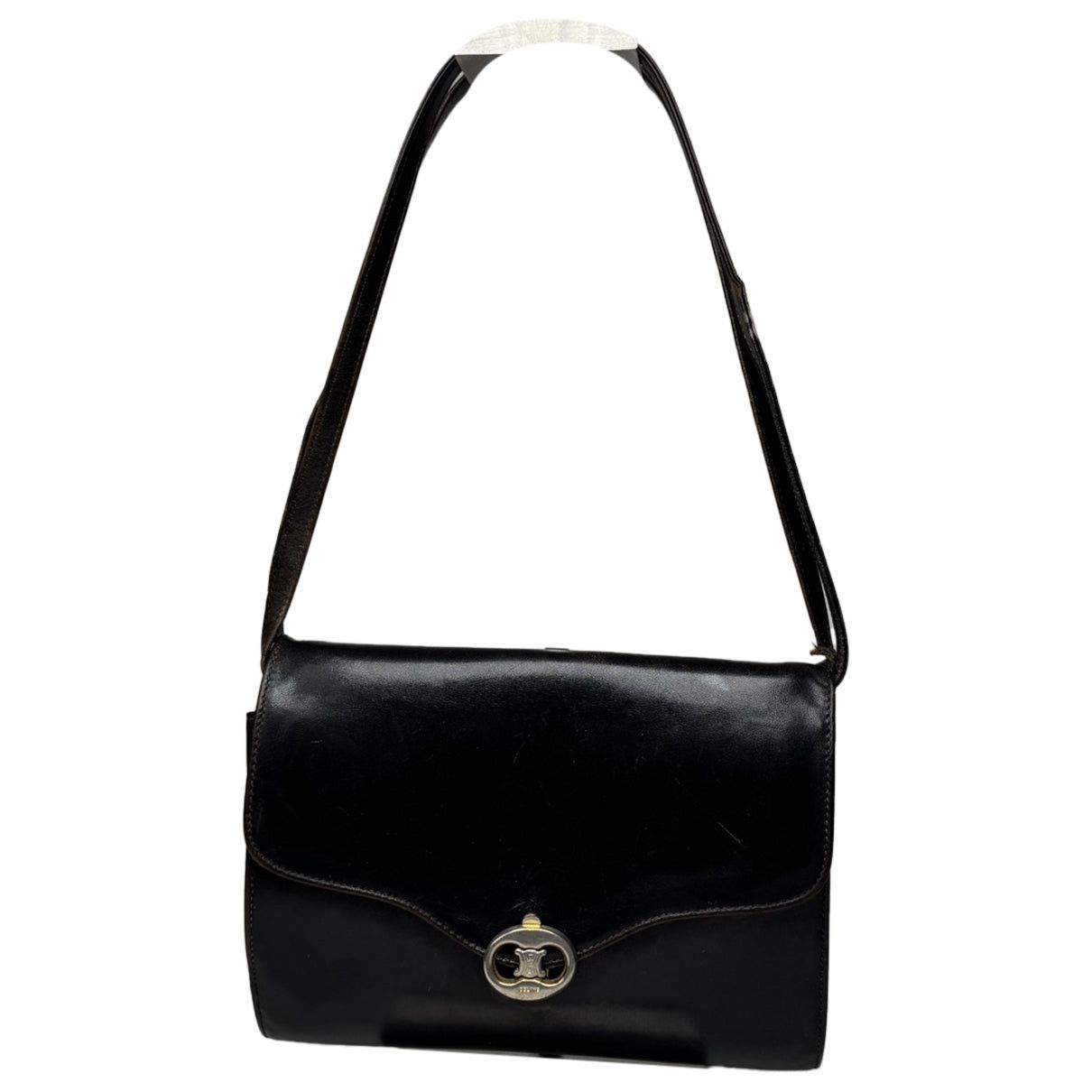 Celine Triomphe Black Leather Handbag Size ONE SIZE - 1 Thumbnail