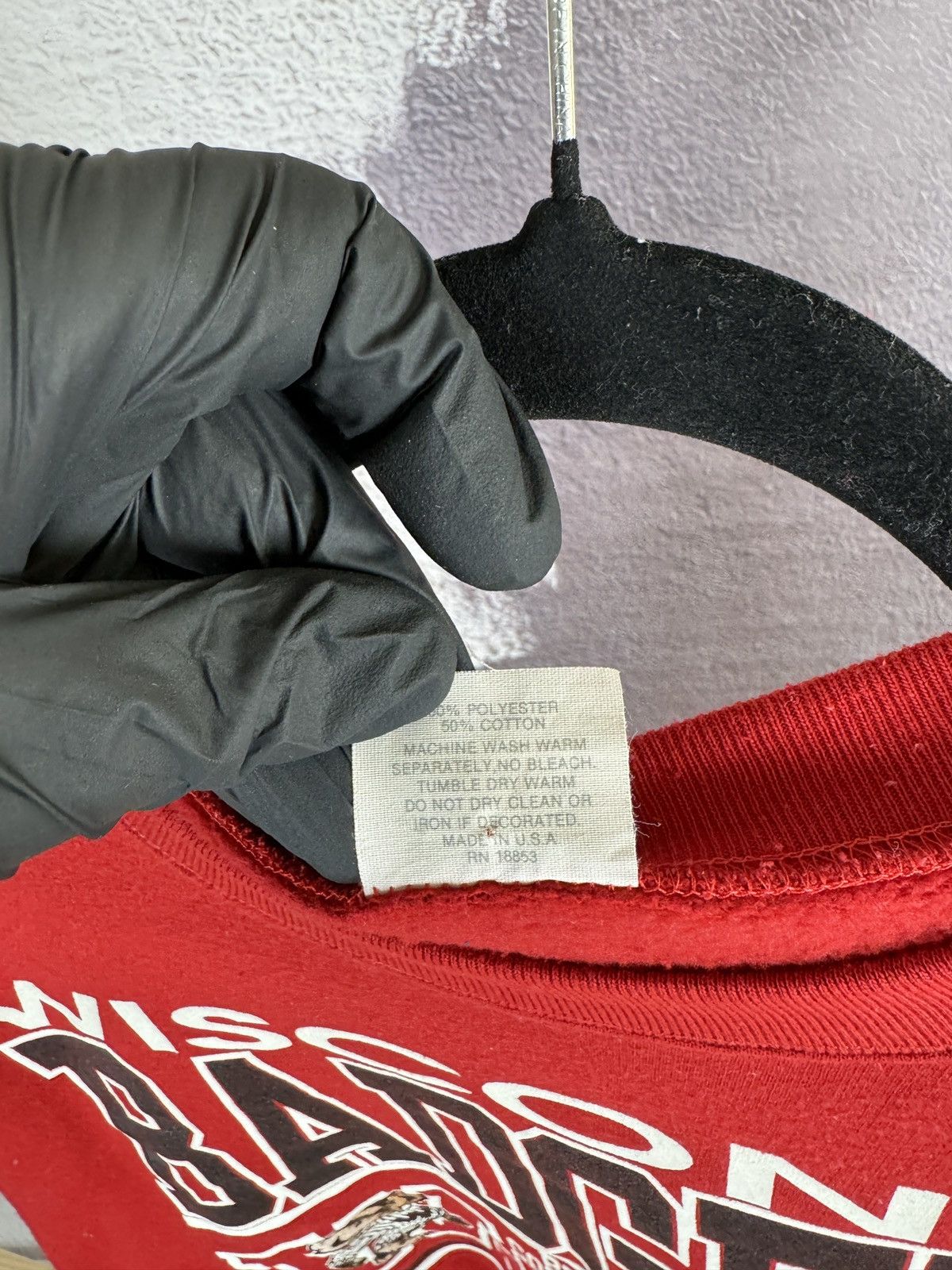 NFL Vintage 80s TNT University of Wisconsin Badgers Sweatshirt Size US XL / EU 56 / 4 - 8 Thumbnail