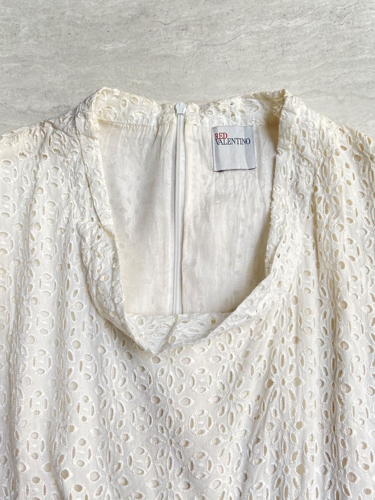 Valentino VALENTINO White Dress Size XS / US 0-2 / IT 36-38 - 4 Thumbnail