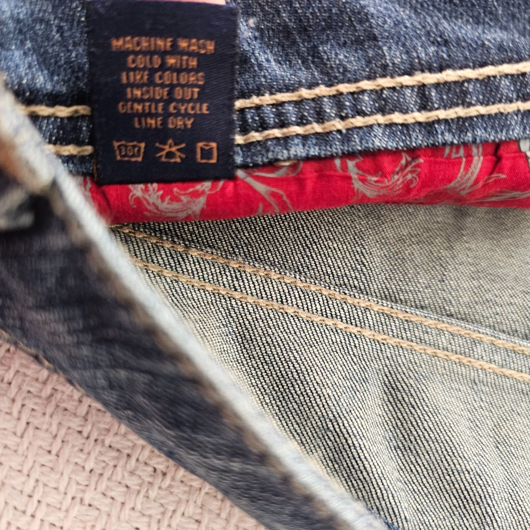 Vintage Seven7 Jeans Size 20 Womens Tower Straight Mid Rise Medium Wash Blue Denim Size 42" / US 20 - 5 Thumbnail