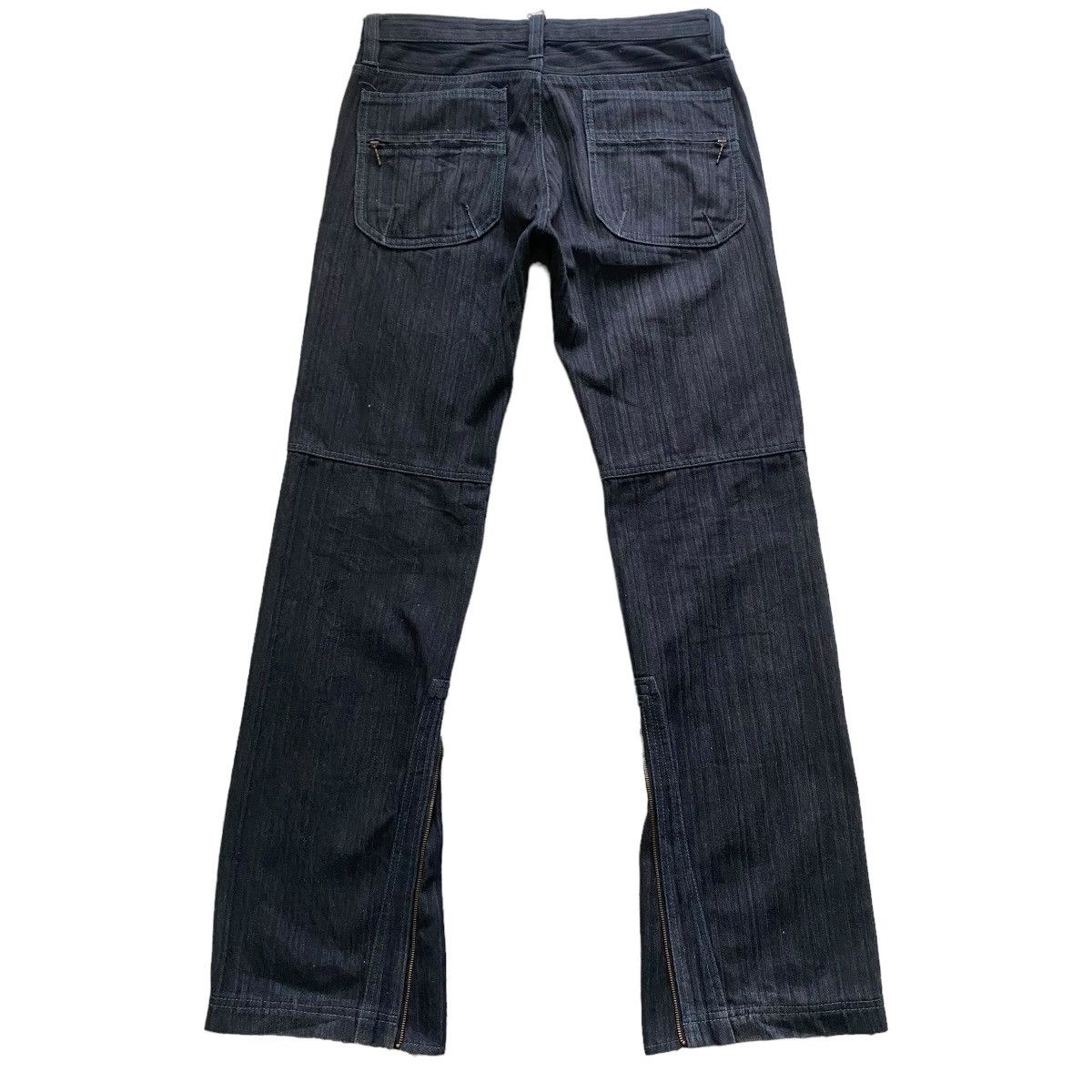 Japanese Brand NCFM Denim Cargo Zipper Flare Pant Size US 30 / EU 46 - 2 Thumbnail