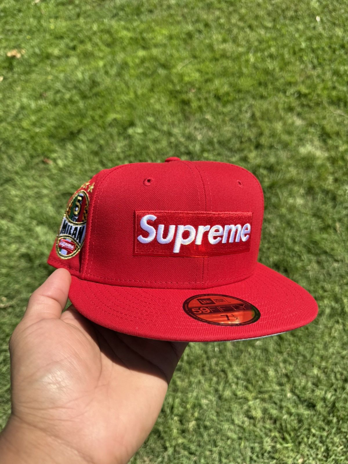 Shop Box Logo New Era® 7 1/4 New Era × Supreme Supreme No Comp Box Logo New Era - Red - 7 1/4