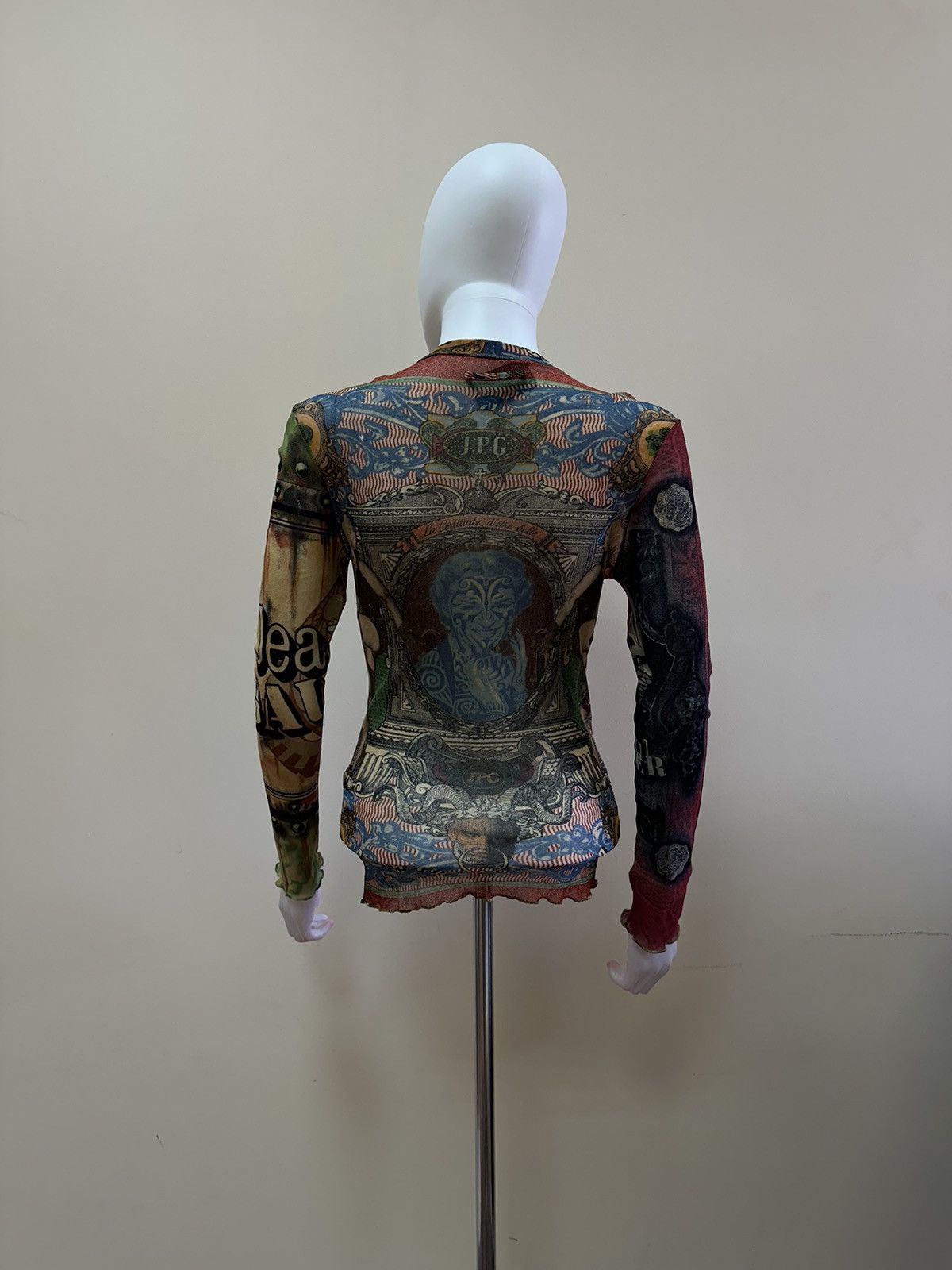 Jean Paul Gaultier Very Rare! Jean Paul Gaultier Ss96 Collage Mesh Shirt Size S Size S / US 4 / IT 40 - 7 Thumbnail