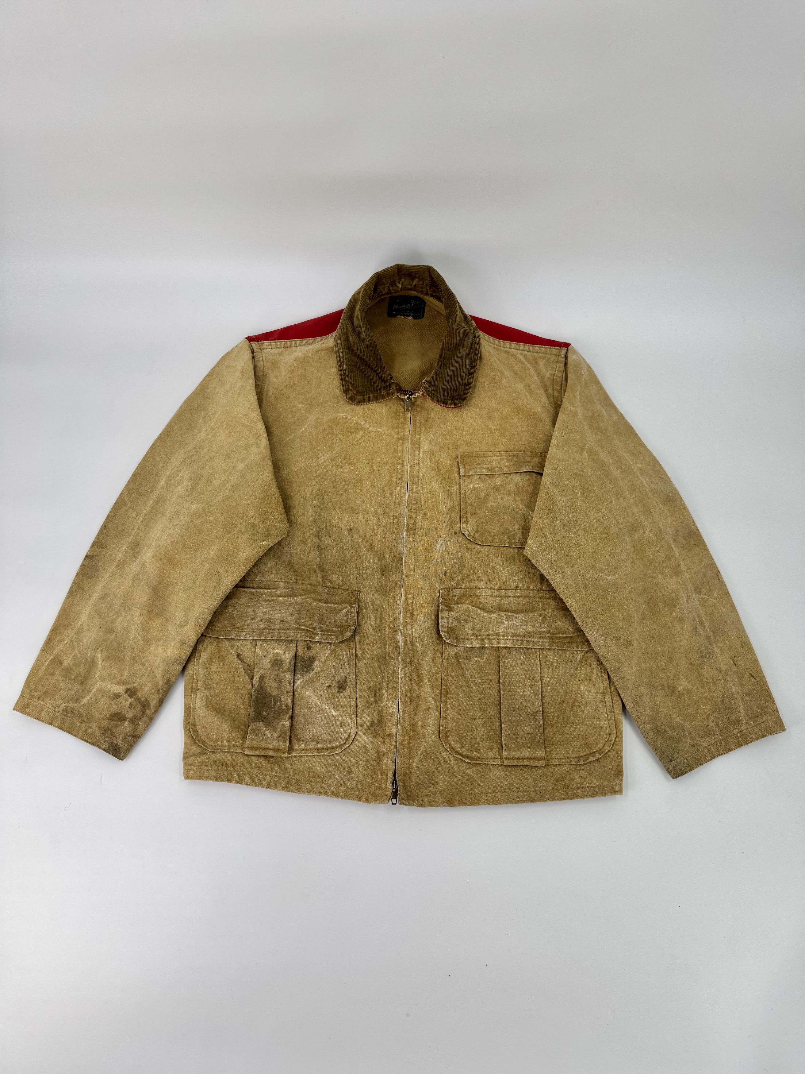 Vintage 1940s American Field Hunting Jacket Coat Small 40s Light