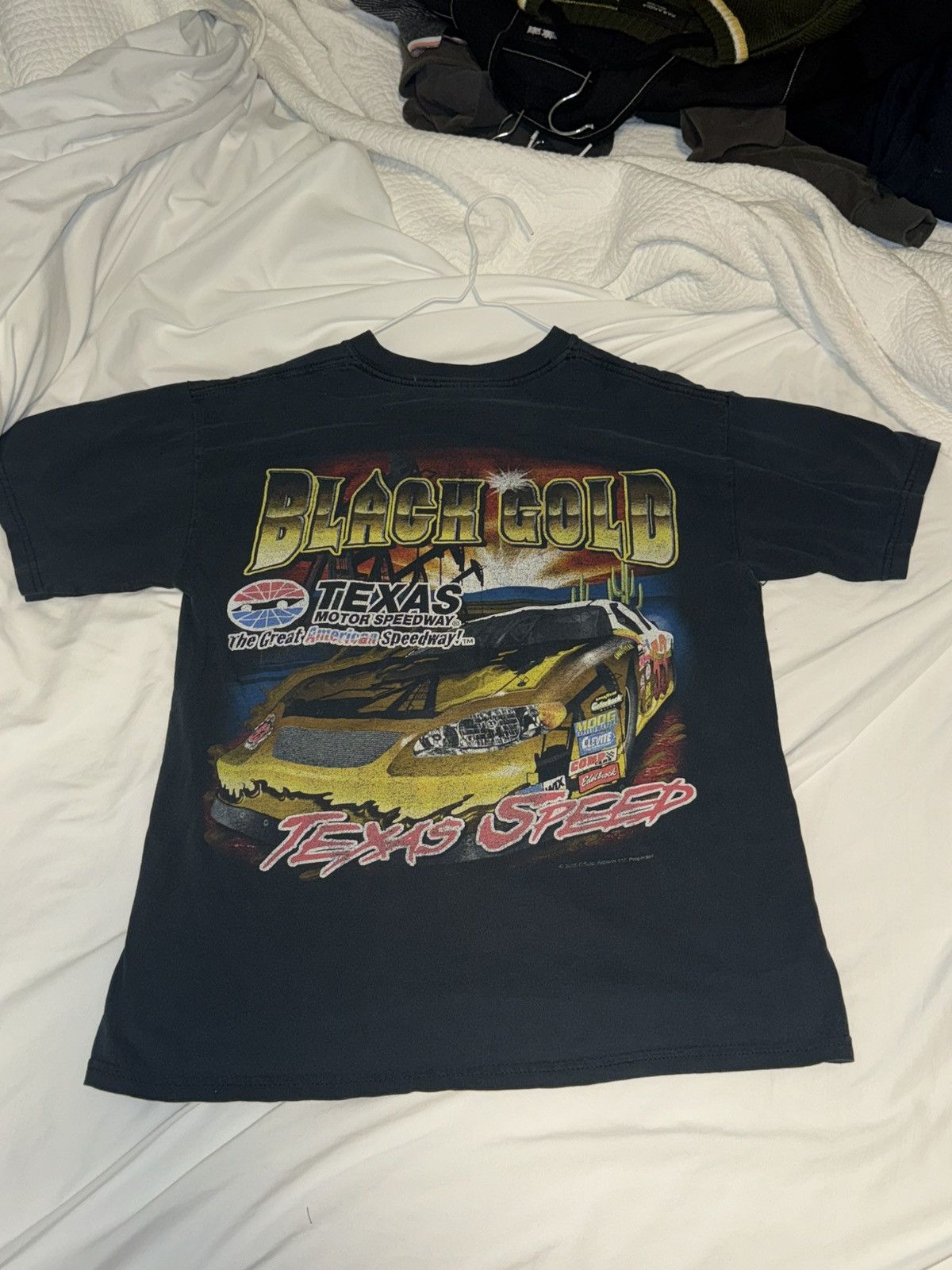 Other Vintage Texas Motor Speedway “Black Gold” Racing T-Shirt Size US M / EU 48-50 / 2 - 2 Thumbnail