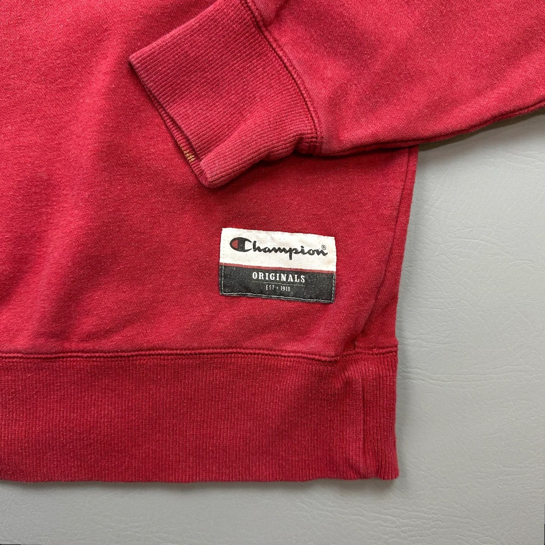 Champion Champion Originals Sweatshirt Mens Red Fleece Pullover Crewneck M Sweatshirt Mens Red Fleece Pullover Crewneck Size US M / EU 48-50 / 2 - 2 Thumbnail