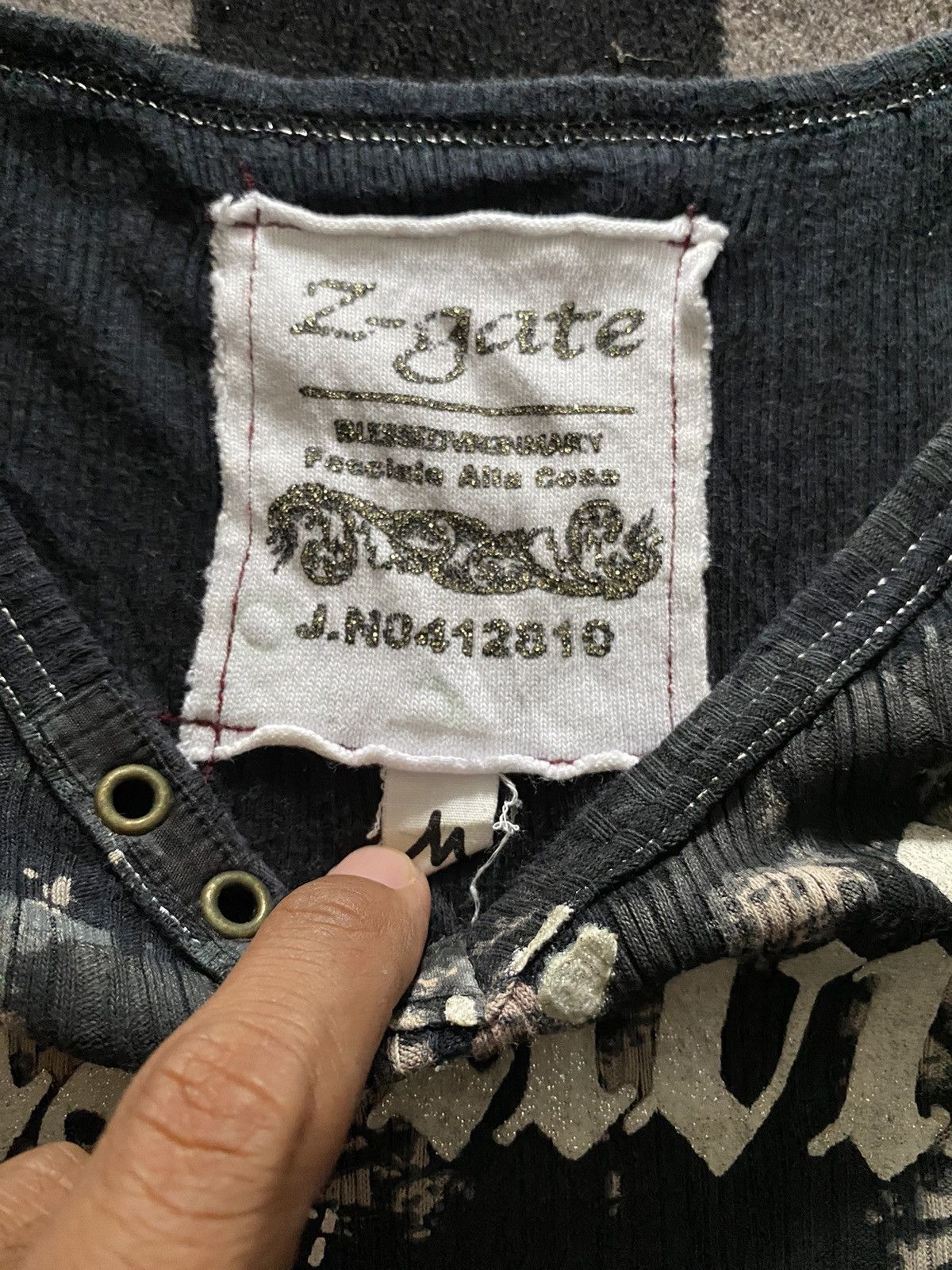If Six Was Nine × Le Grande Bleu (L.G.B.) × Yasuyuki Ishii Japanese Z-gate sensitivity cross tshirt Size US M / EU 48-50 / 2 - 3 Thumbnail