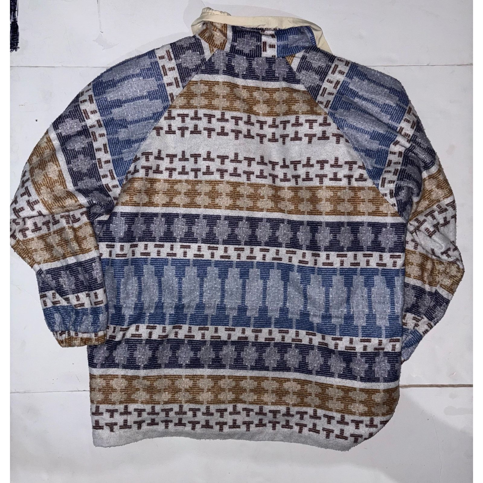 Other Vintage Reversible jacket Aztec pattern XL button up Size XL / US 12-14 / IT 48-50 - 3 Thumbnail