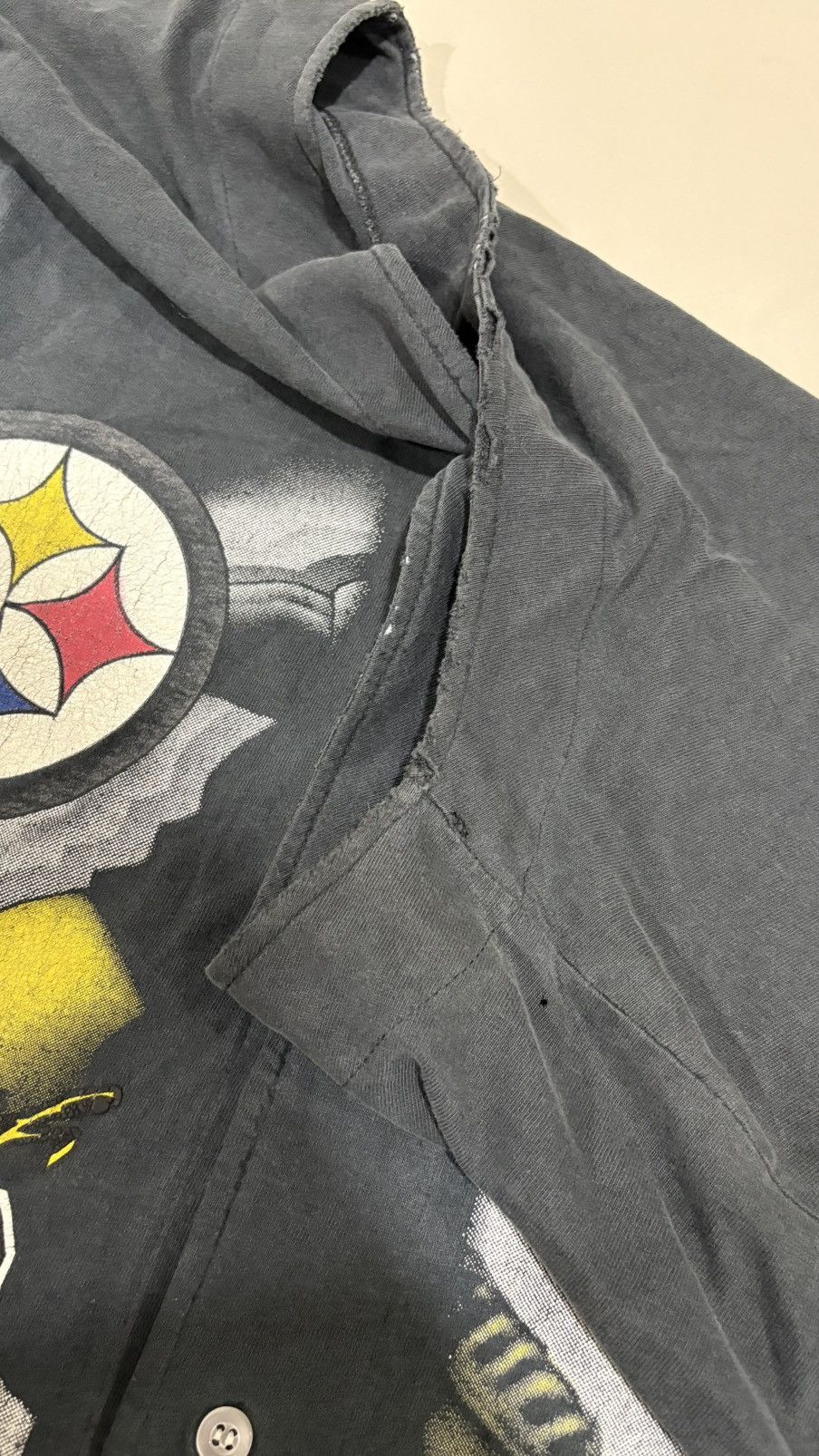 Vintage Vintage Pittsburgh Steelers shirt button faded Size US L / EU 52-54 / 3 - 7 Thumbnail