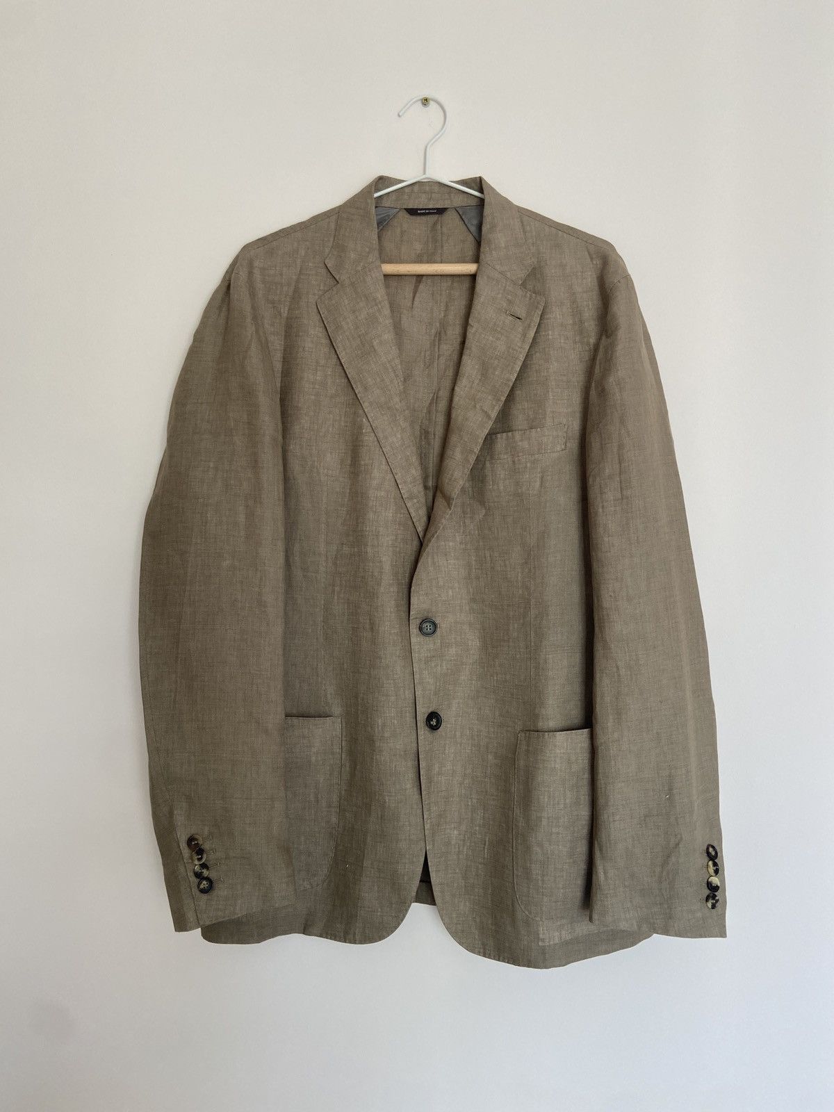 Loro Piana Loro Piana Two-Button Rain System Unstructured Linen Blazer Size 46R - 1 Thumbnail
