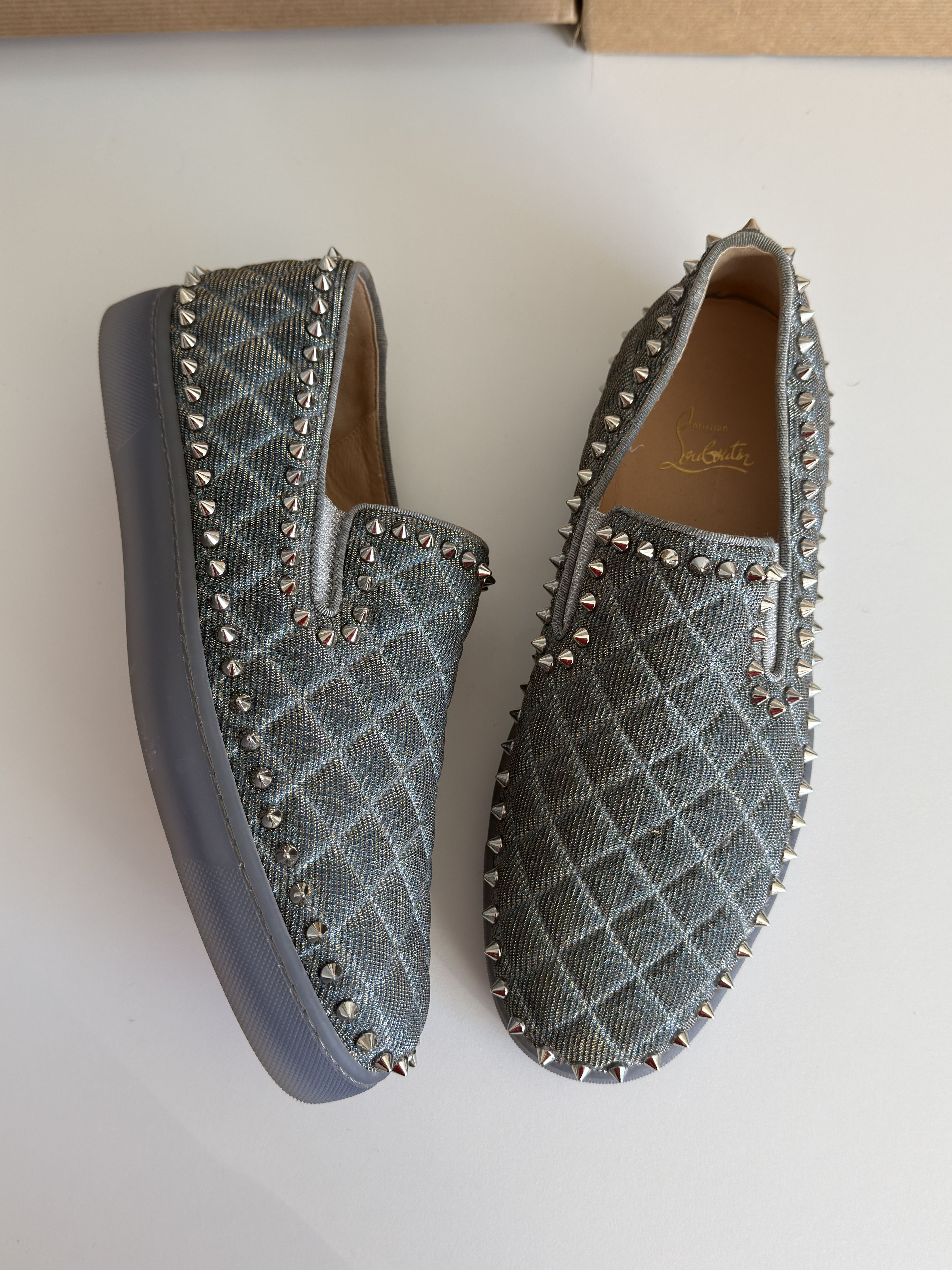 Christian Louboutin Louboutin spike slipons Size US 8 / EU 41 - 1 Thumbnail