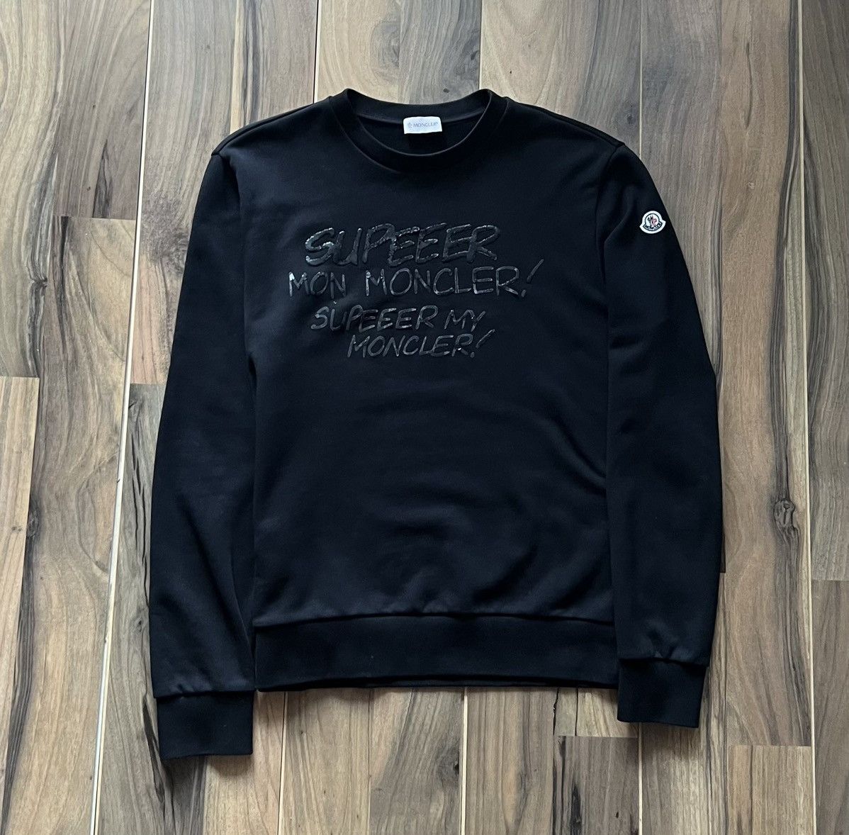 Moncler Moncler Sweatshirt Supeeer Sweater Logo Size US XL / EU 56 / 4 - 1 Thumbnail