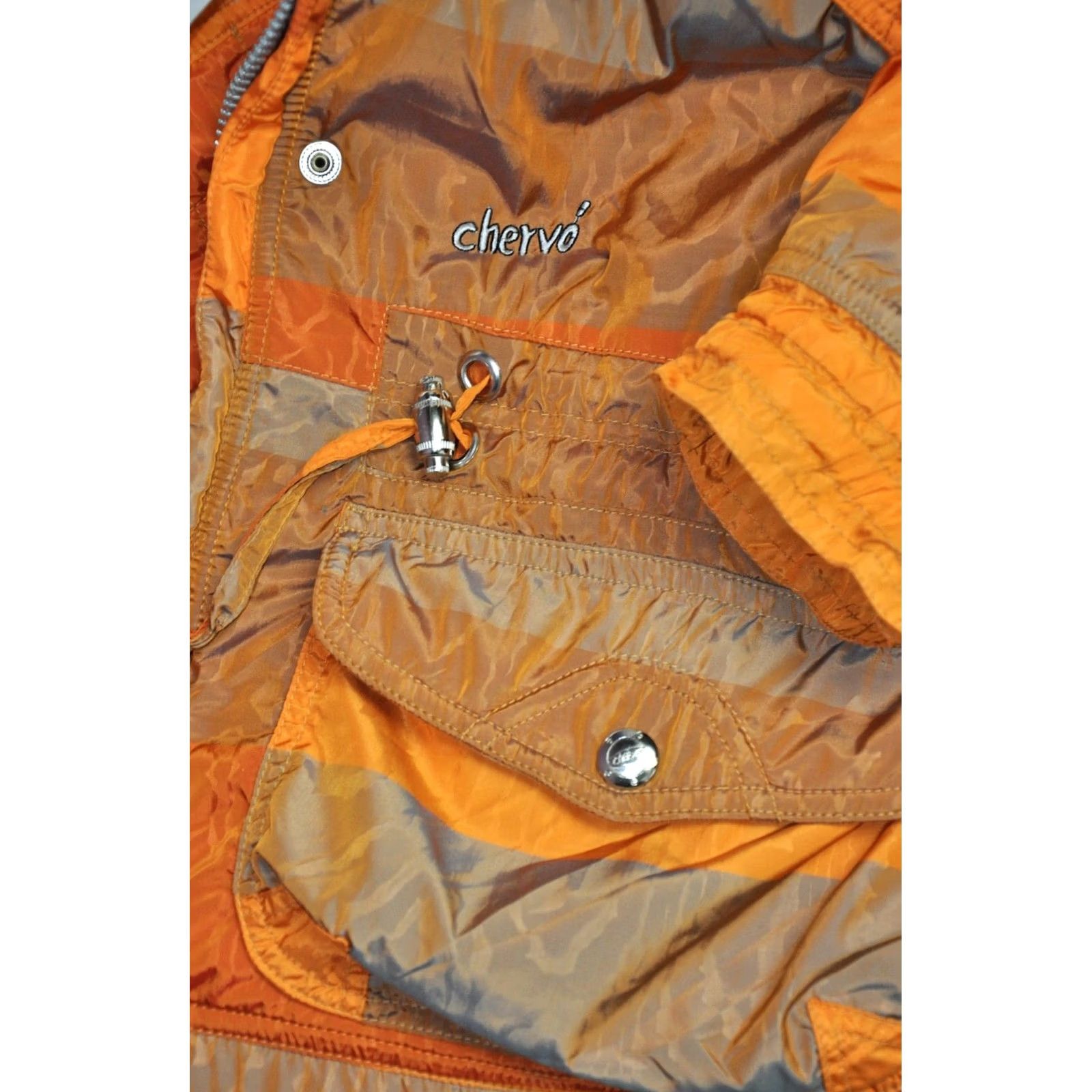 Vintage Chervo Jacket Women Ski Jacket, Size 44, Orange, 70% Polyamide 30% Polyester, Zip Closure, Regular, Vintage: No, Solid Pattern, Made in Italy Size M / US 6-8 / IT 42-44 - 7 Thumbnail