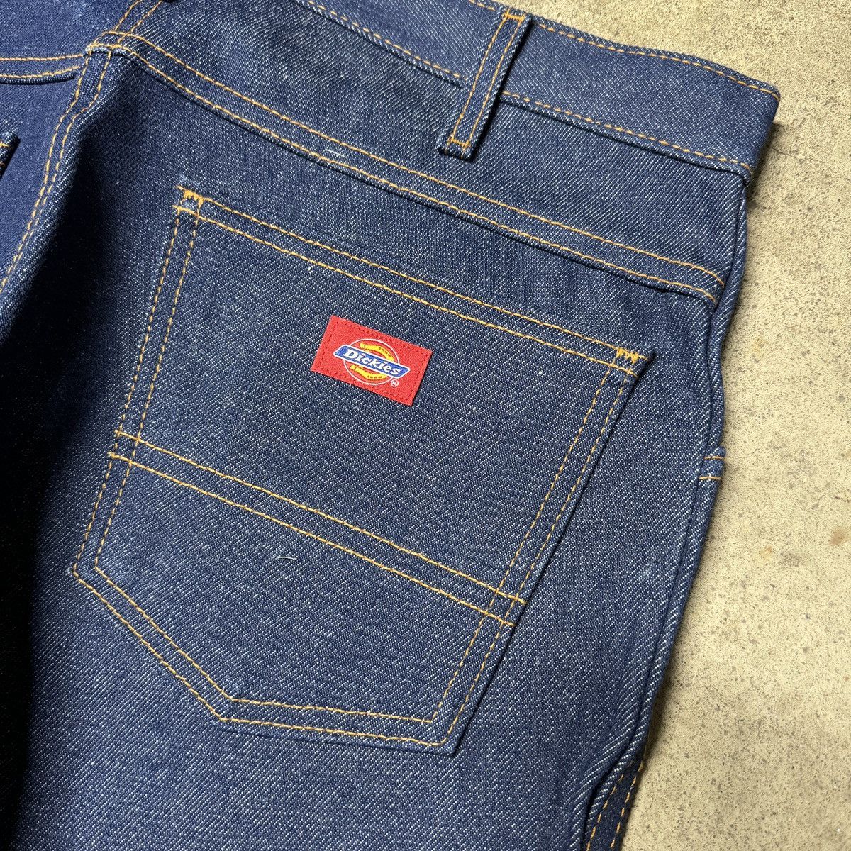 Vintage Dickies Raw Denim Bootcut Flare Jeans Size US 34 / EU 50 - 5 Thumbnail