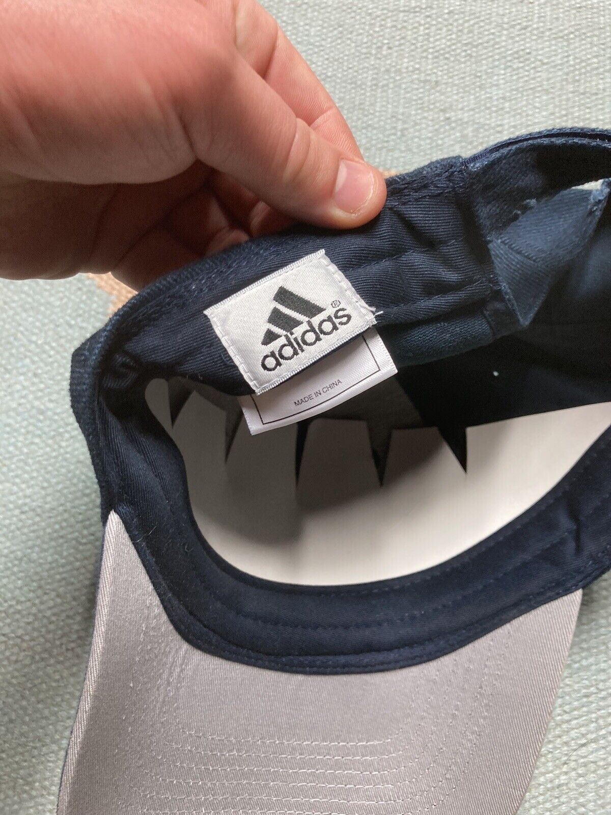 Adidas × Vintage adidas Strapback hat cap 3 stripe logo spell out athletic Size ONE SIZE - 6 Thumbnail