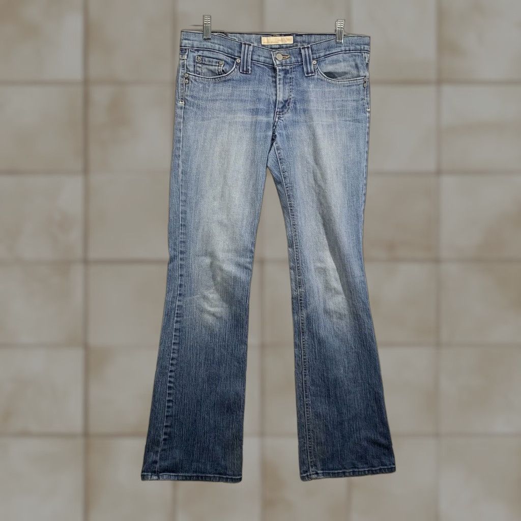 Vintage Vintage Flying Monkey Women's Flared Blue Jeans Size 9 Denim 98% Cotton 2% Spandex All-Season Size 30" / US 8 / IT 44 - 1 Thumbnail