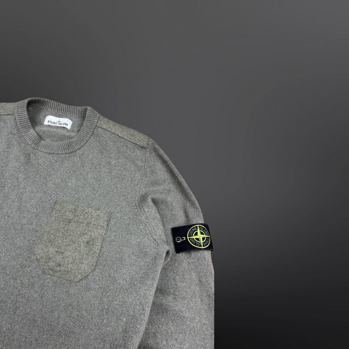 Stone Island Stone Island Knit Sweater – Olive – Size XL Size US XL / EU 56 / 4 - 3 Thumbnail