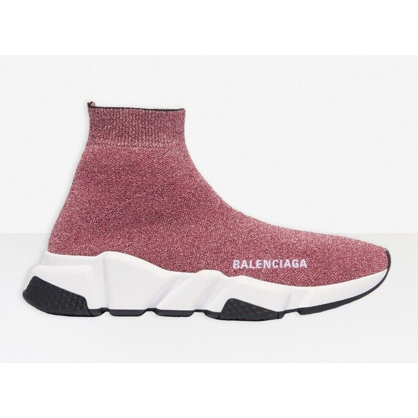 Balenciaga Balenciaga Women Speed Sock Pink Runner Sneakers 42 Size US 12 / IT 42 - 3 Thumbnail