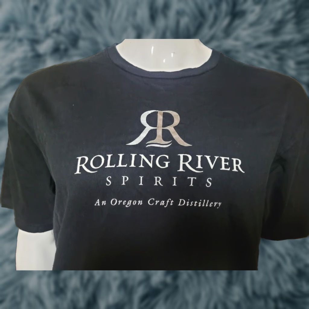 Delta Rolling River Spirits T Shirt Delta Men Graphic Tee Crew Neck Short Sleeve Black XL 100% Cotton Vintage? Size US S / EU 44-46 / 1 - 1 Thumbnail