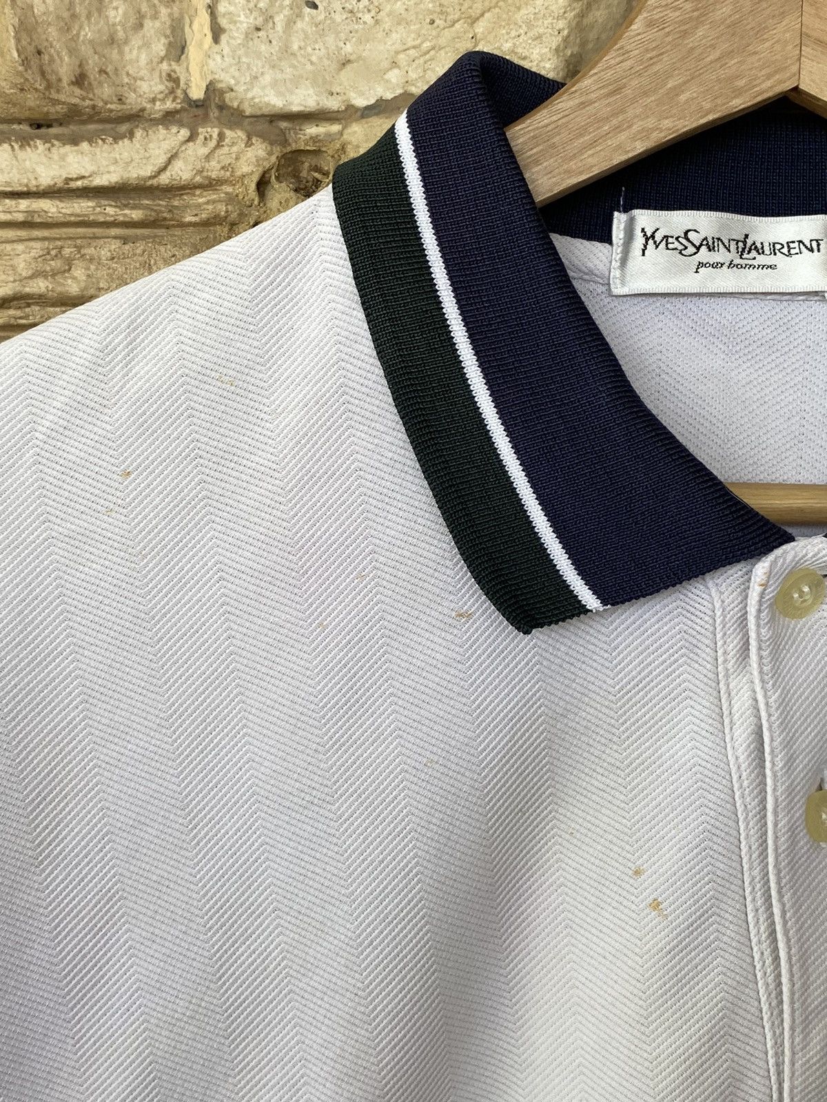 Vintage Vintage Yves Saint Laurent Pour Homme Polo Shirt Size US L / EU 52-54 / 3 - 13 Thumbnail