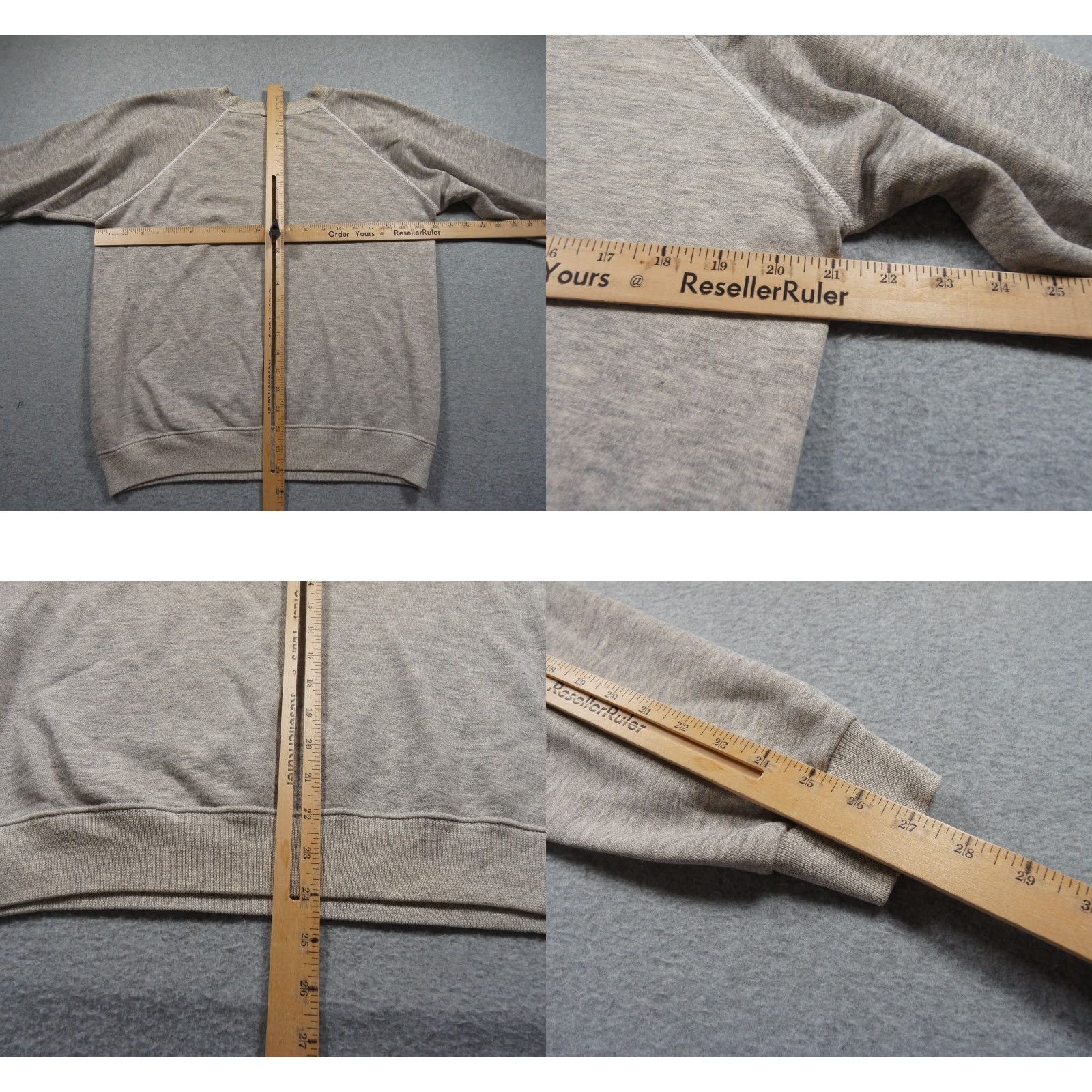 Hanes VINTAGE Hanes Sweatshirt Mens Large Gray Raglan 80s Crewneck Technology Mini-Description? Size US L / EU 52-54 / 3 - 8 Thumbnail